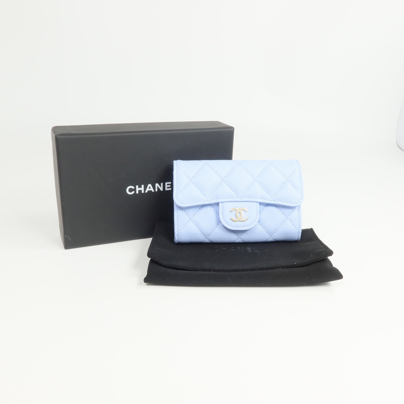 CHANEL 牛皮皮革Card Case金扣卡片套