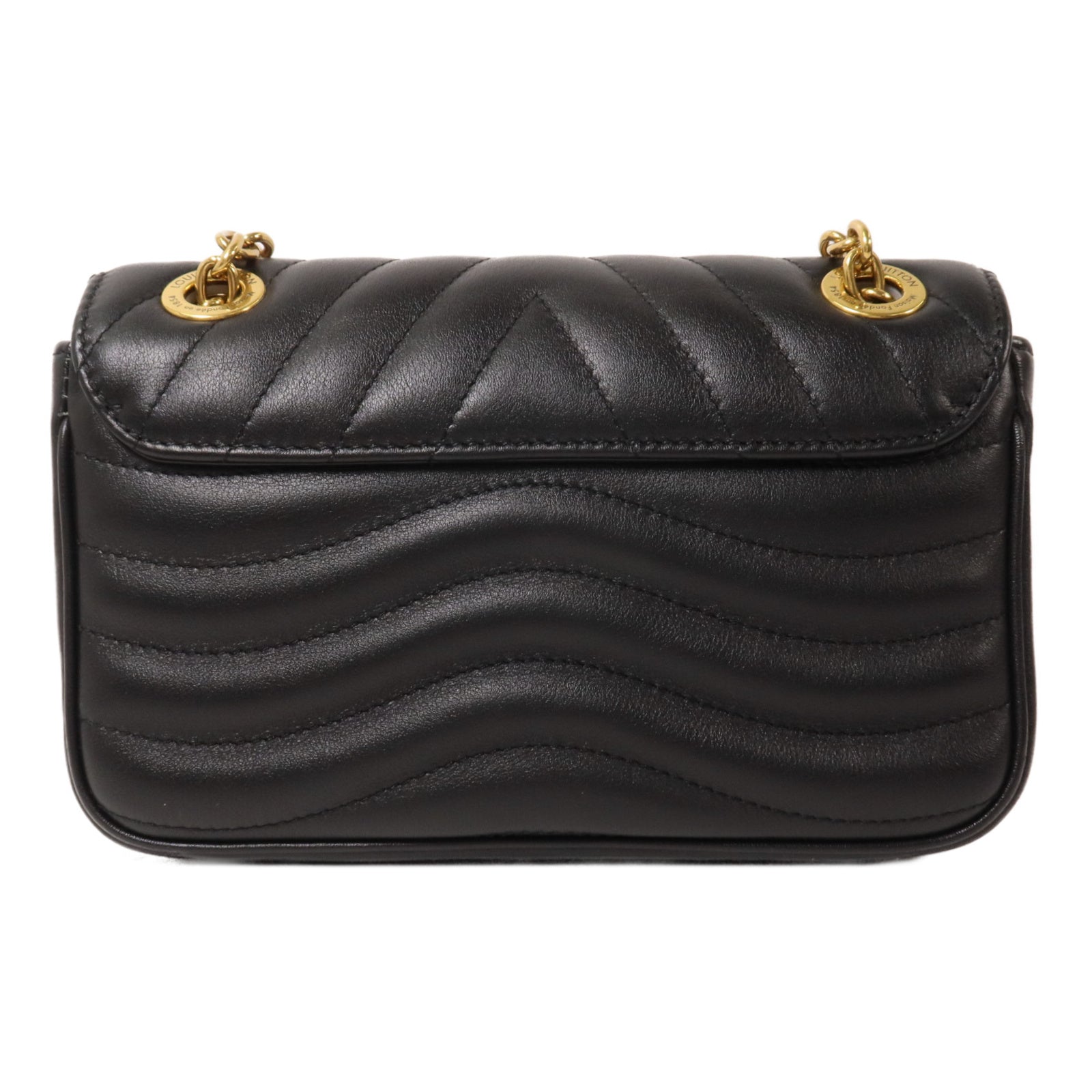 LOUIS VUITTON 牛皮皮革New Wave Chain Bag PM鏈帶肩背袋