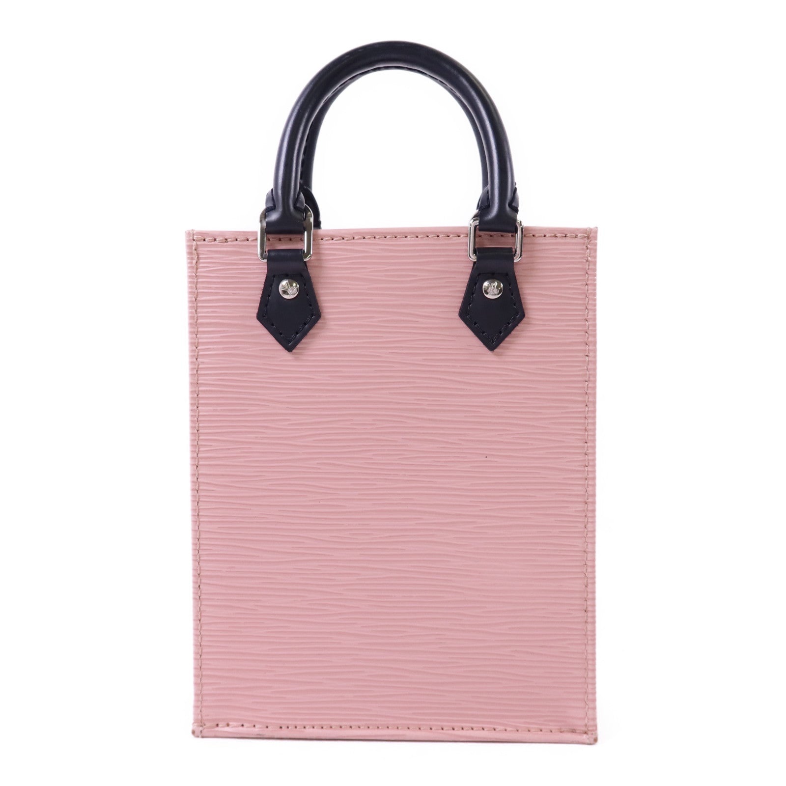 LOUIS VUITTON Epi Petit Sac Plat銀扣手挽肩背兩用袋