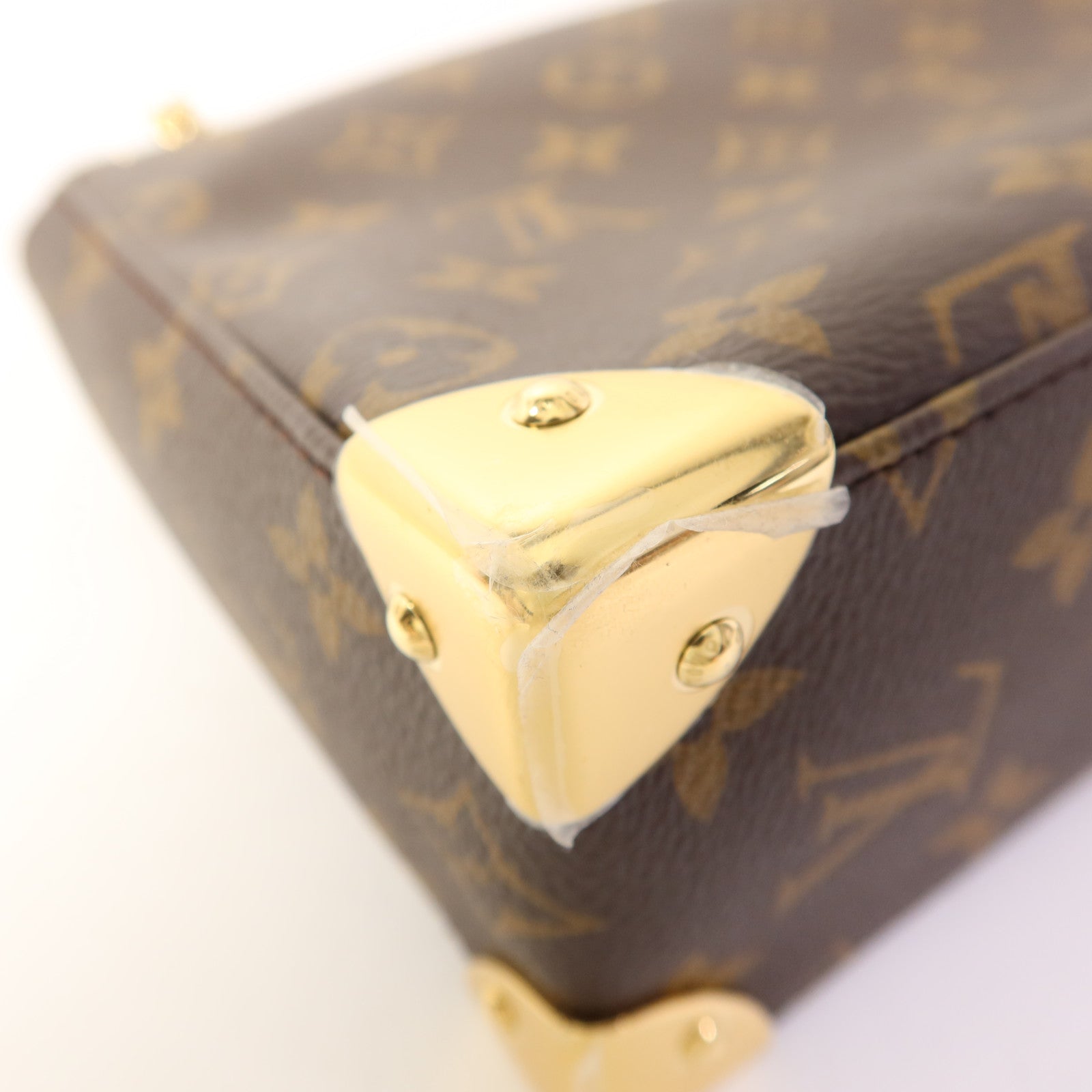 LOUIS VUITTON Monogram Trunkie金扣肩背袋