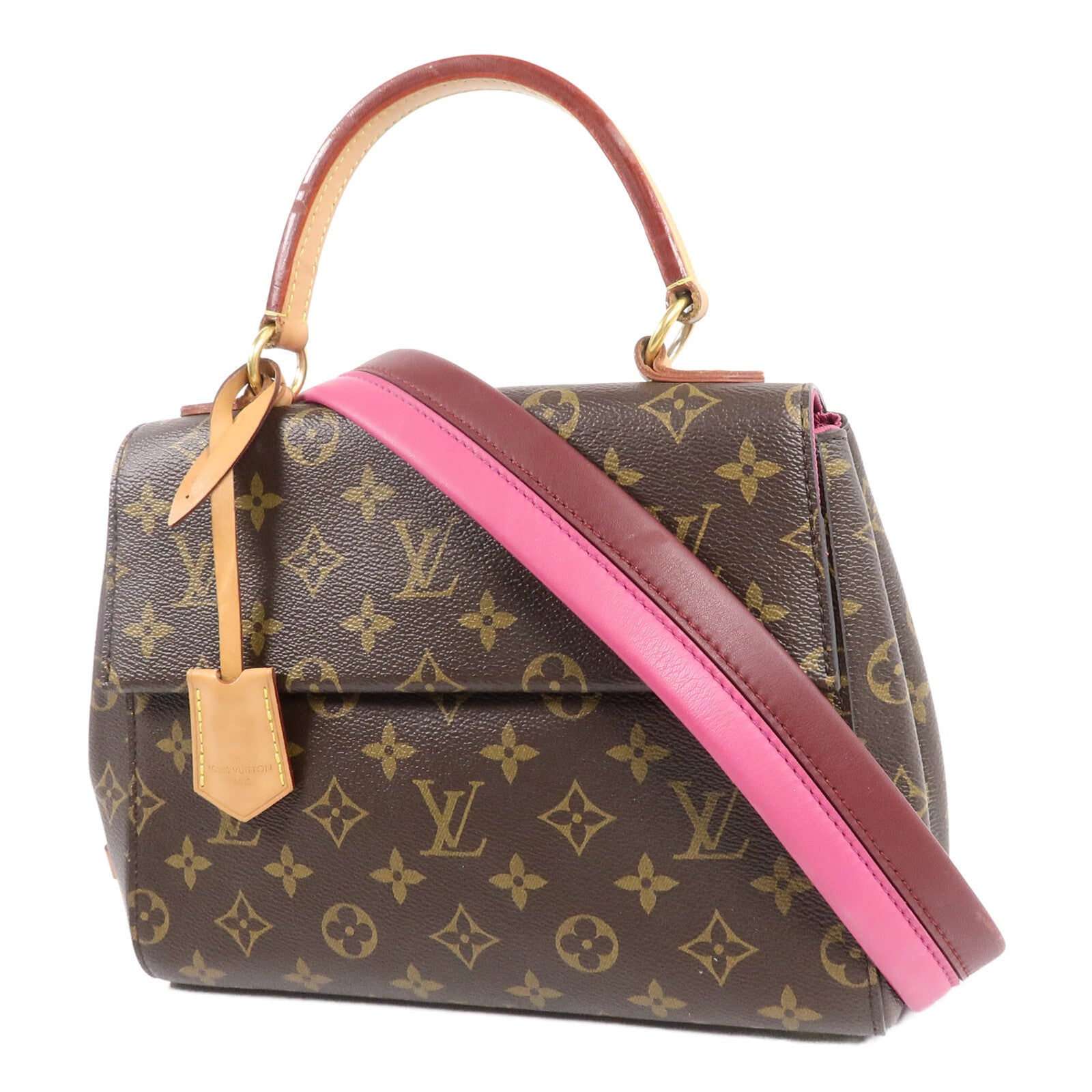 LOUIS VUITTON Monogram Cluny BB手挽肩背兩用袋