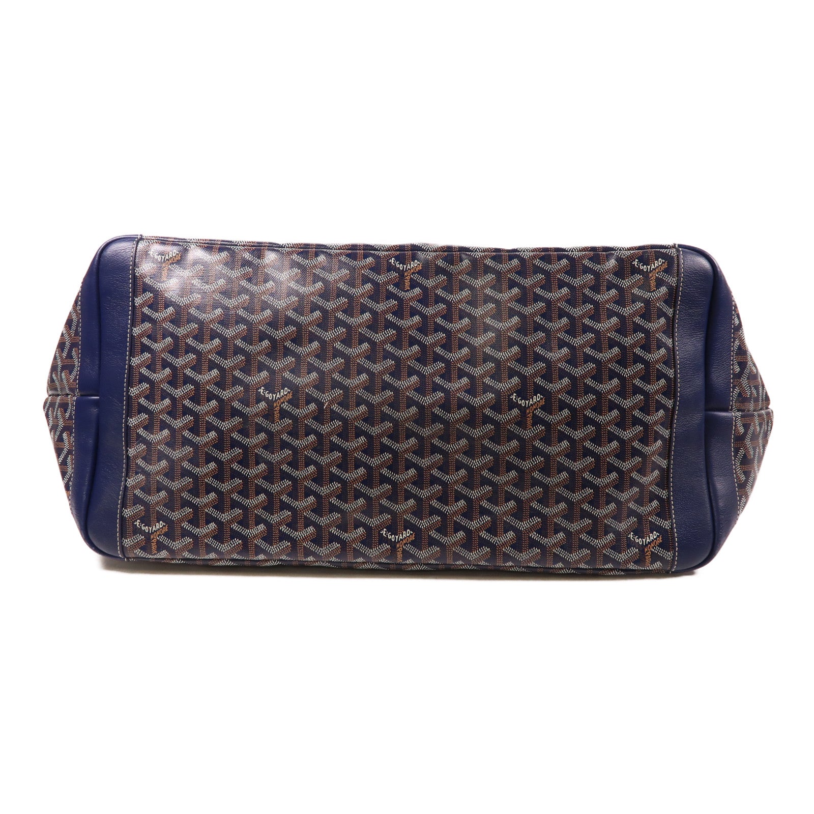 GOYARD 塗層帆布Artois GM銀扣肩背袋藍色