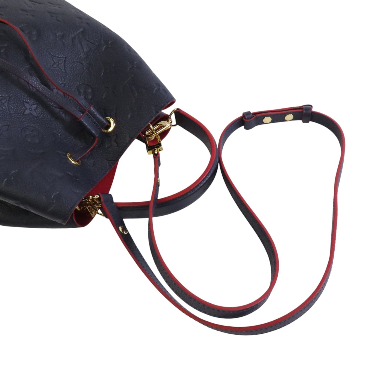LOUIS VUITTON Monogram Empreinte Neo Noe MM金扣手挽肩背兩用袋