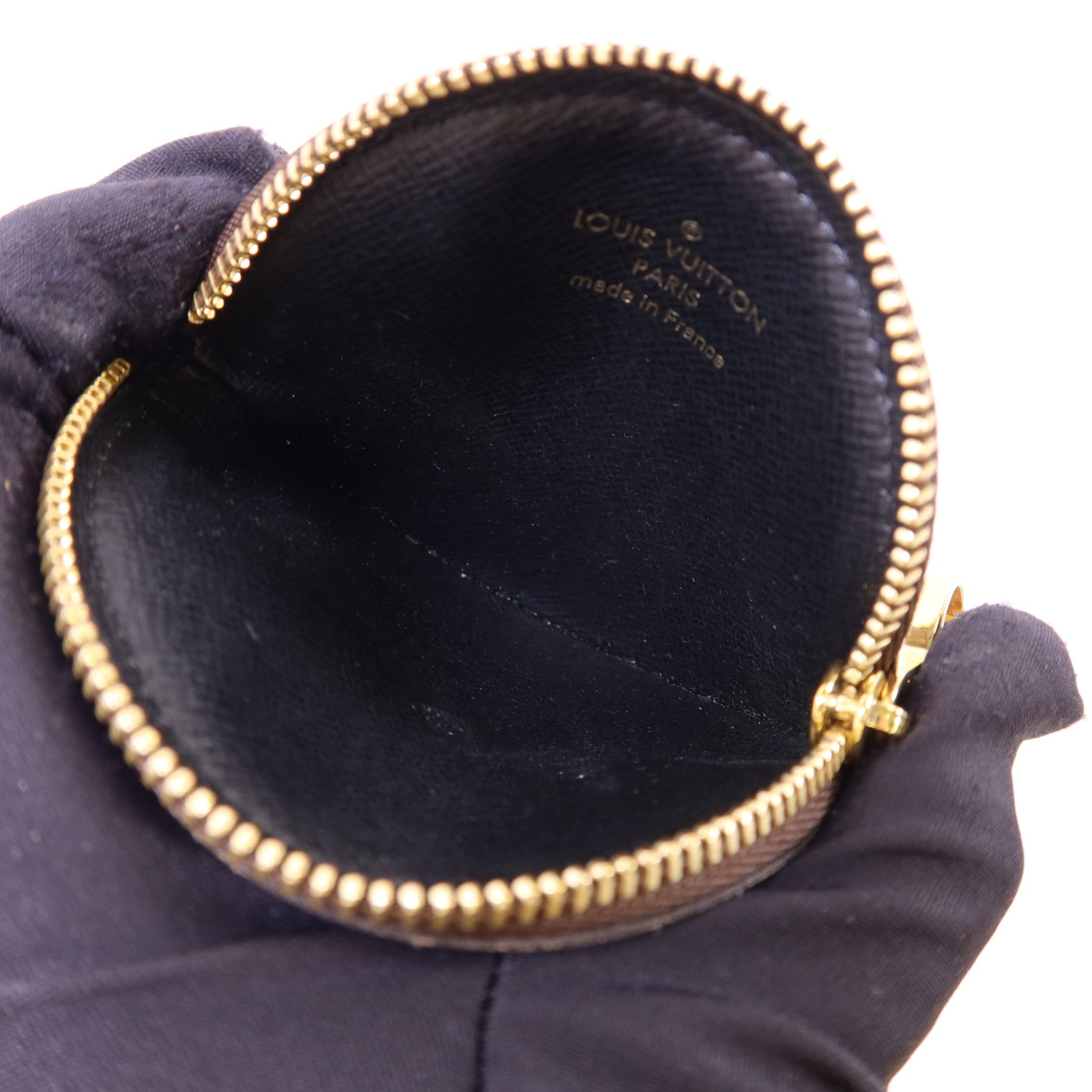 LOUIS VUITTON Monogram Reverse Pochette Trio金扣手拿包