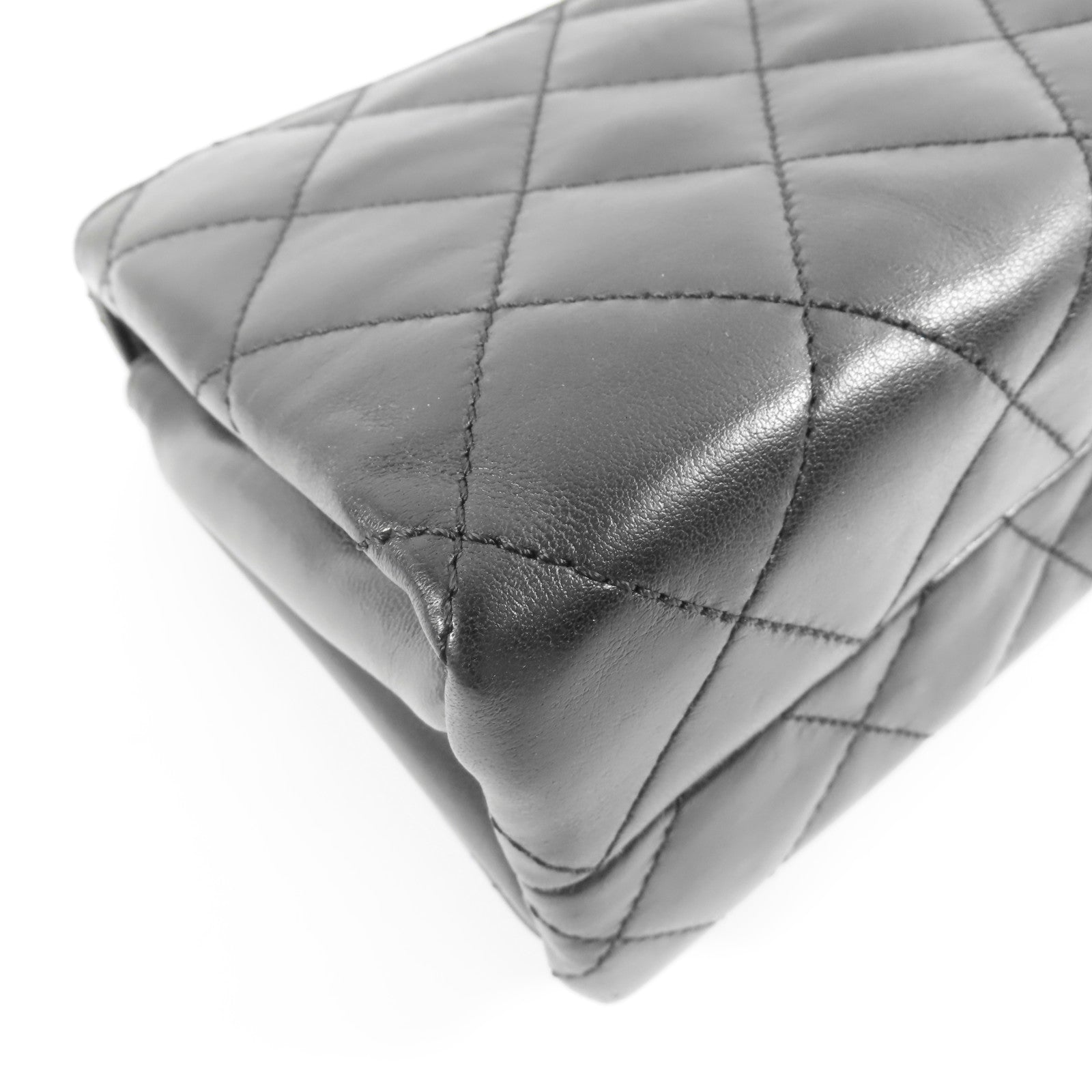 CHANEL 羊皮皮革Matelasse Bag金扣手挽肩背兩用袋