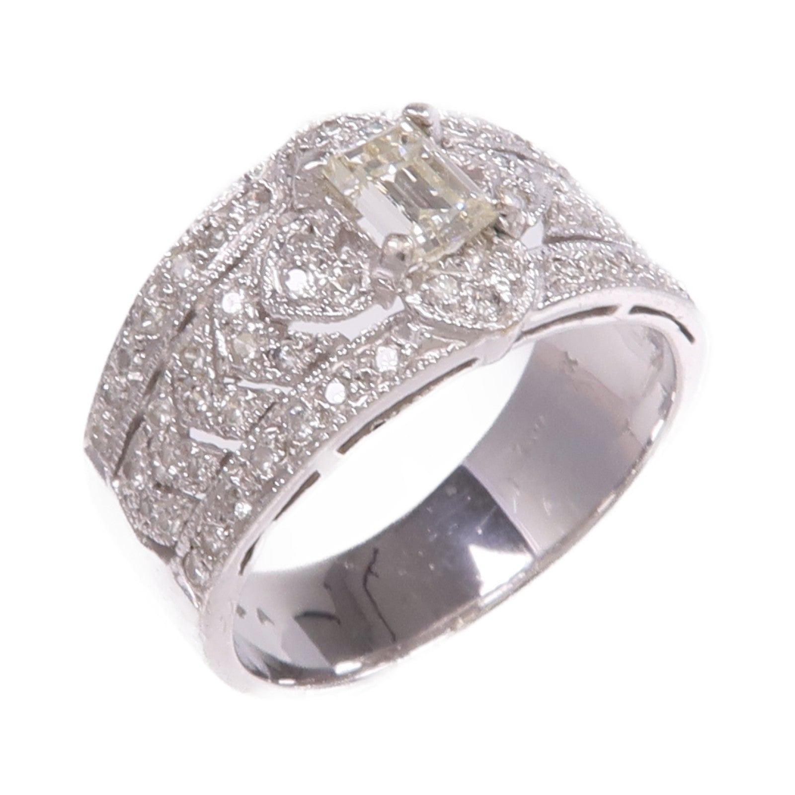 JEWELRY 【激減優惠】18K白金Diamond Ring鑽石戒指US#5.25