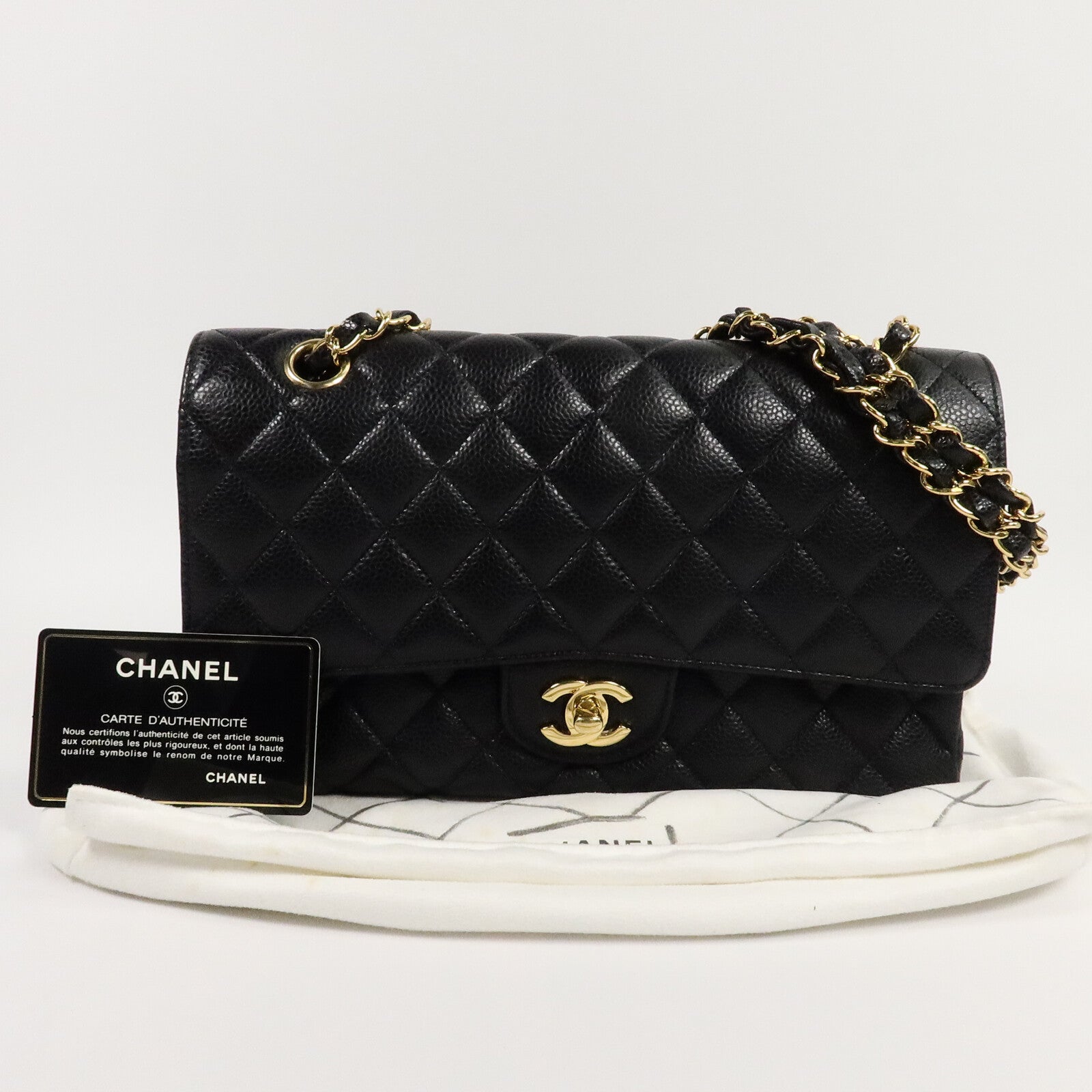 CHANEL 牛皮皮革Classic 25鏈帶肩背袋