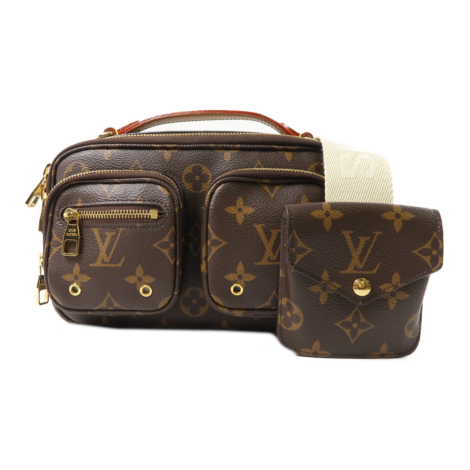 LOUIS VUITTON LV GHW Utility 2 Way Shoulder Bag Handbag M80446 Monogram Brown
