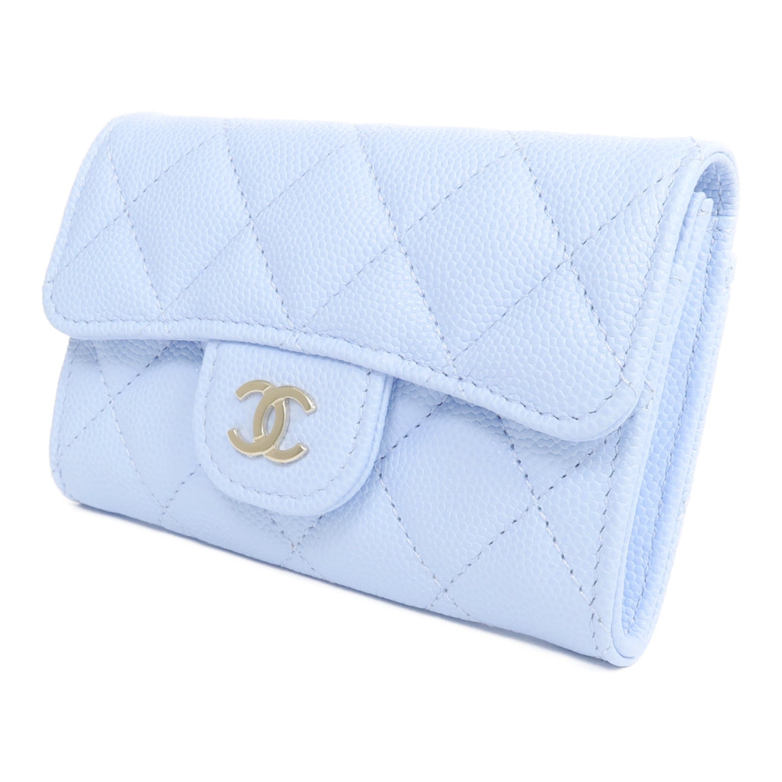 CHANEL 牛皮皮革Card Case金扣卡片套