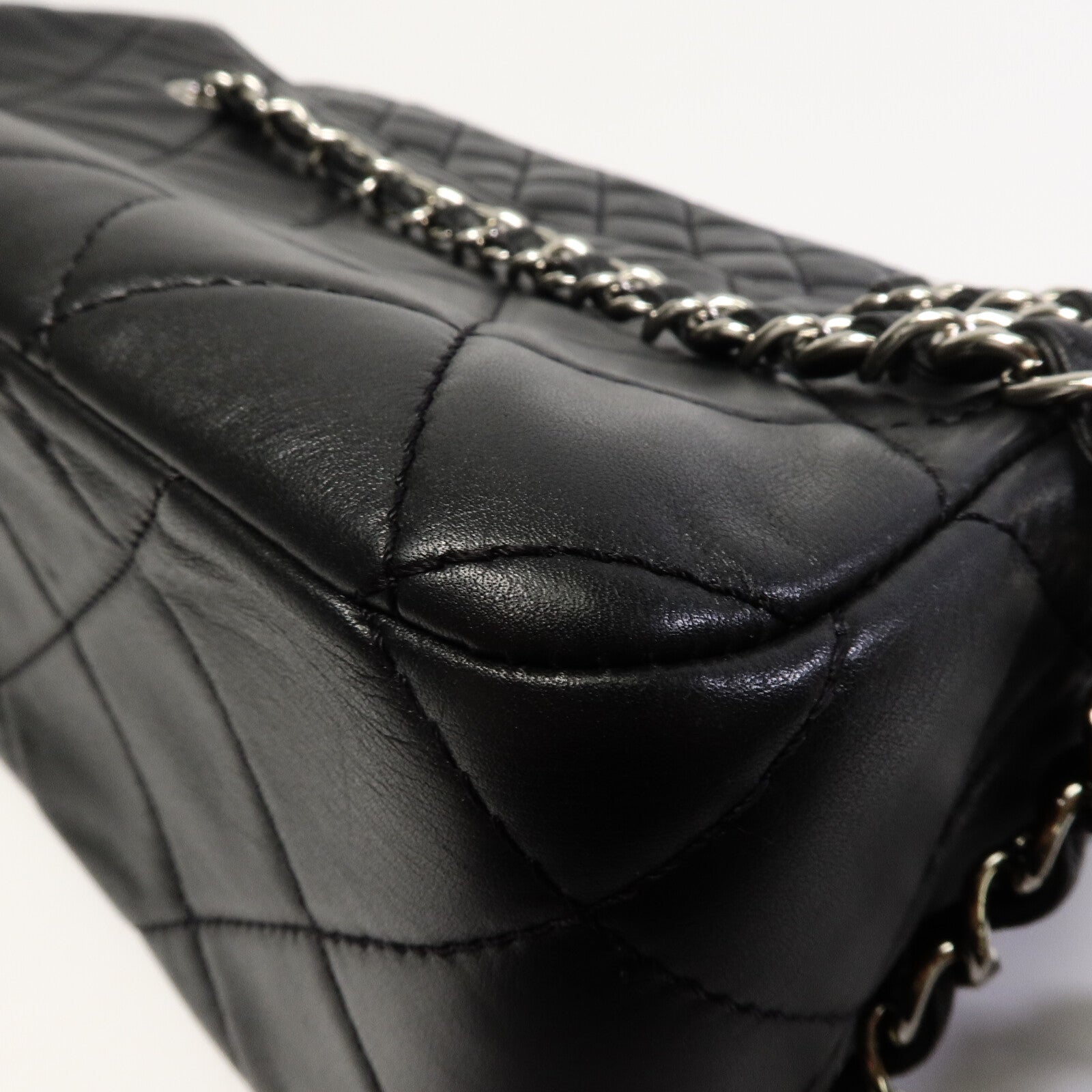 CHANEL 牛皮皮革Chain Shoulder鏈帶肩背袋