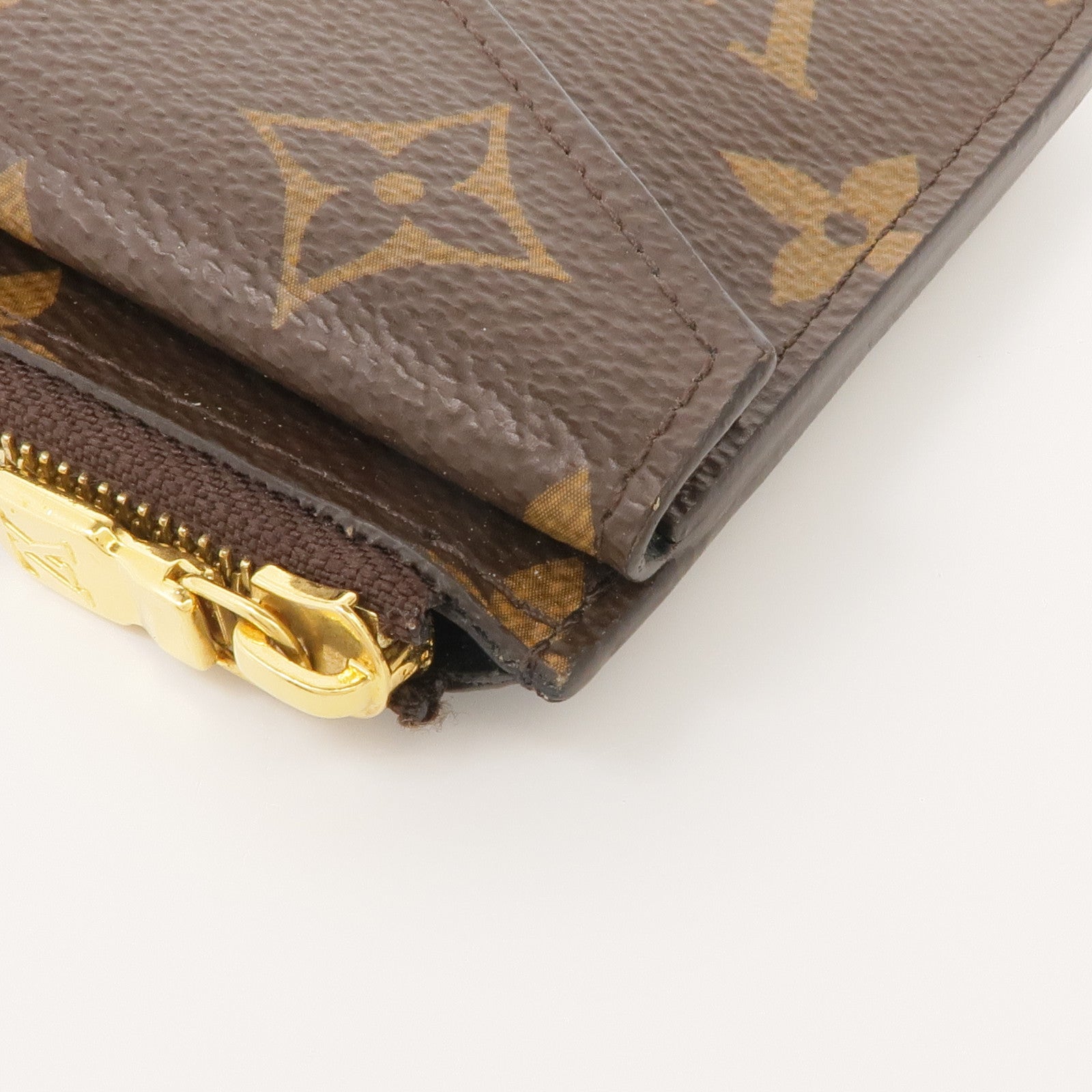 LOUIS VUITTON Monogram Recto Verso Card Case金扣卡片套
