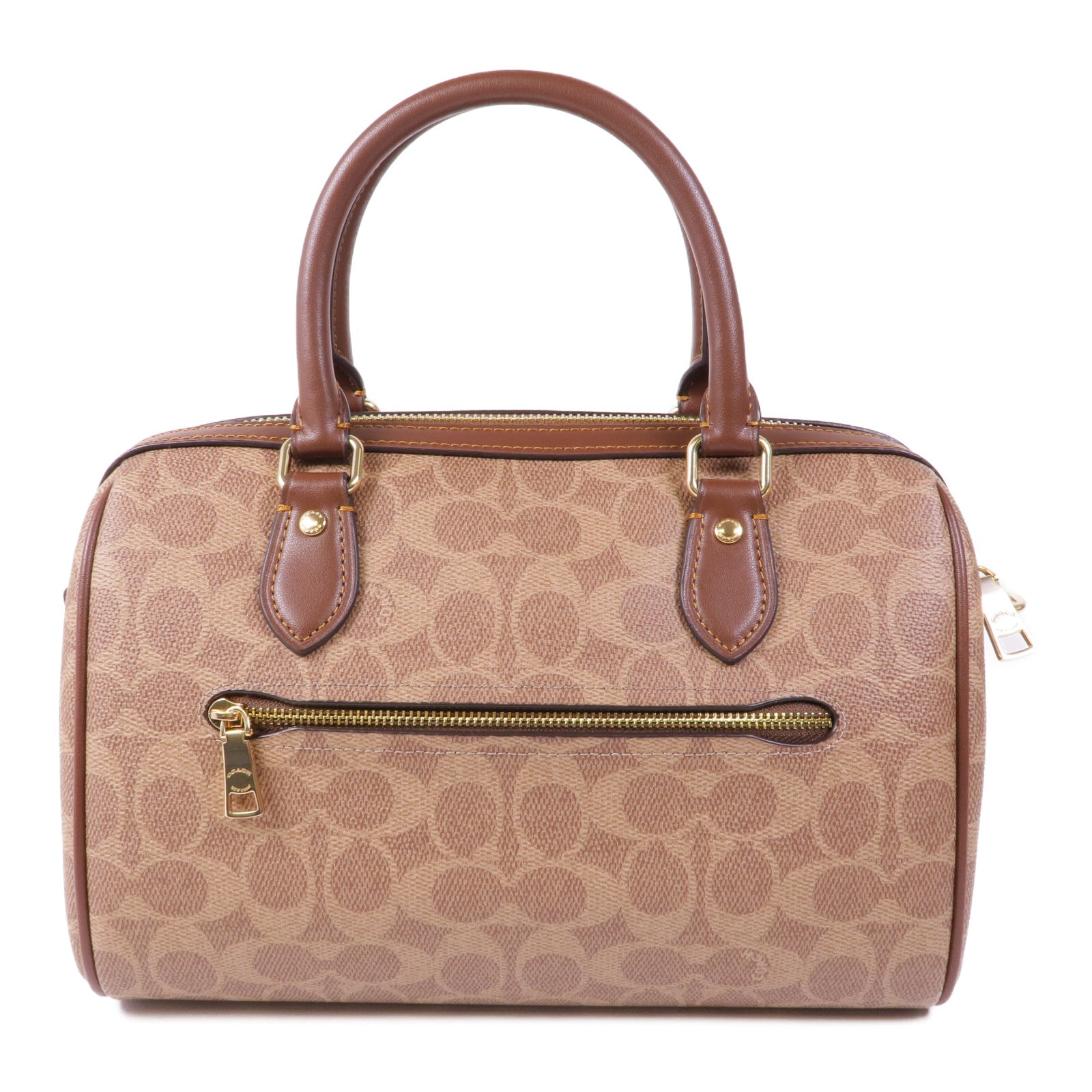 COACH 塗層帆布2 Way Shoulder金扣手挽肩背兩用袋