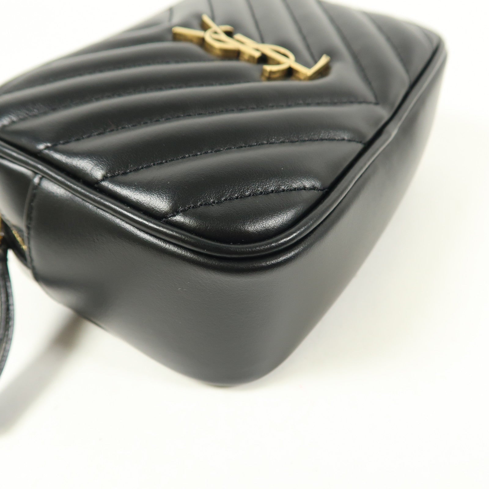 YVES SAINT LAURENT 牛皮皮革Lou Waist Bag金扣腰包