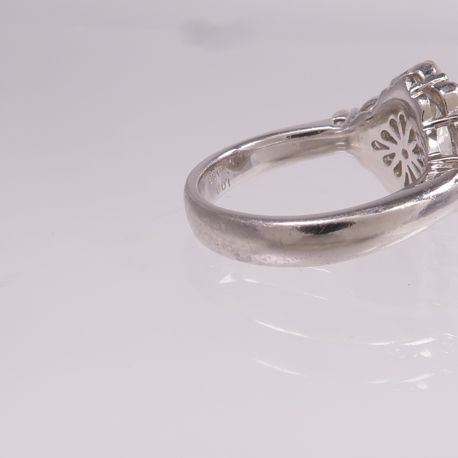JEWELRY 【激減優惠】PT900鉑金Diamond Ring鑽石戒指US#6.25