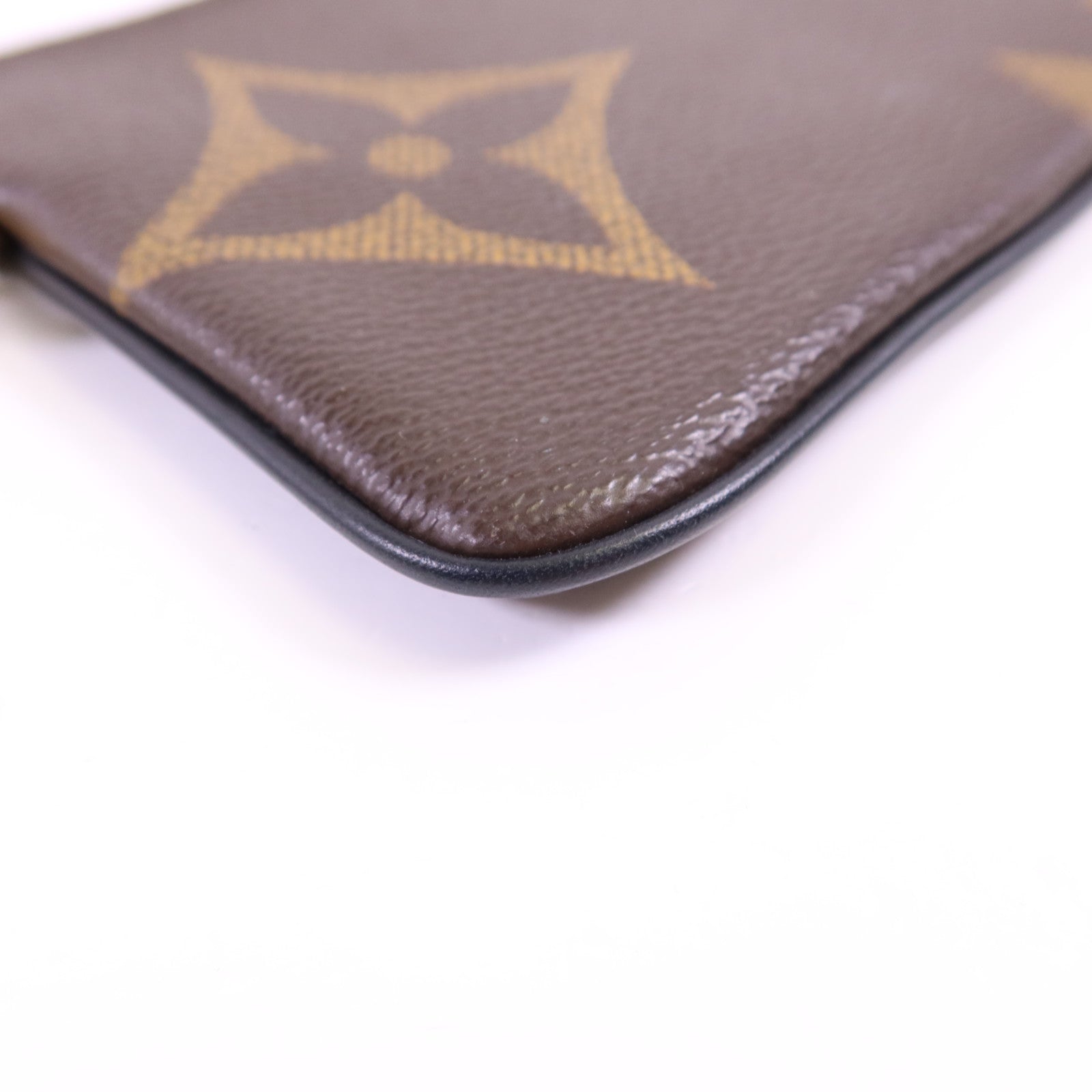 LOUIS VUITTON Monogram Reverse Pochette Trio金扣手拿包