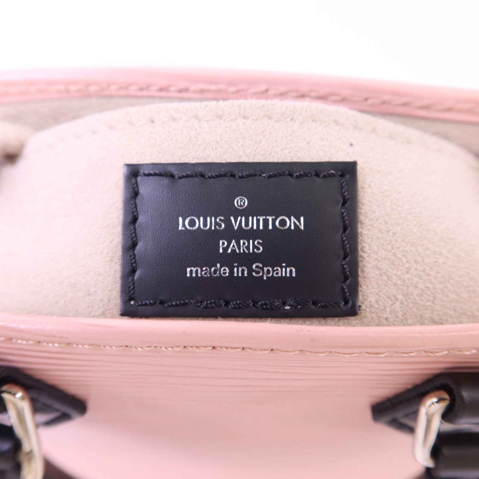 LOUIS VUITTON Epi Petit Sac Plat銀扣手挽肩背兩用袋