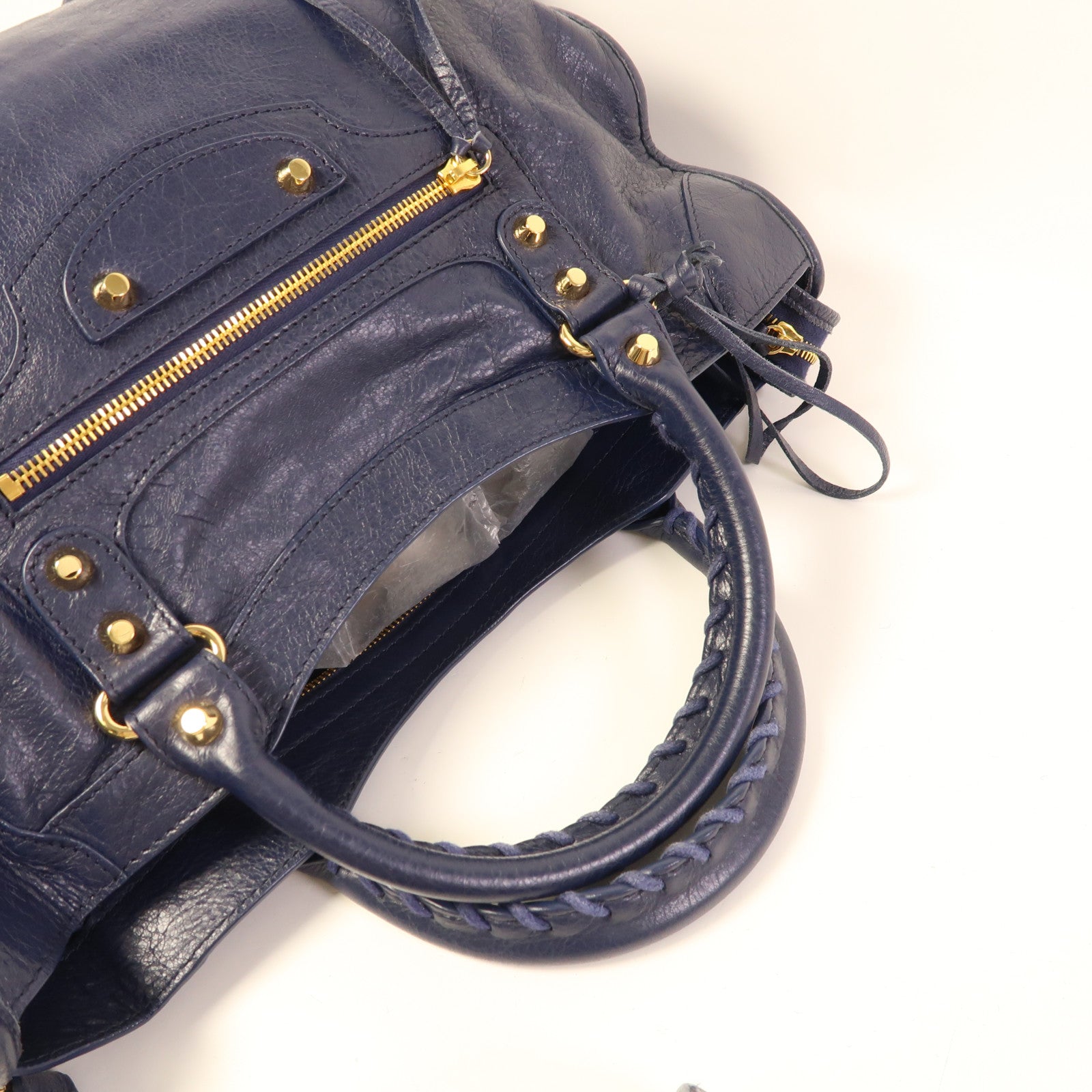 BALENCIAGA 牛皮皮革City金扣手挽肩背兩用袋