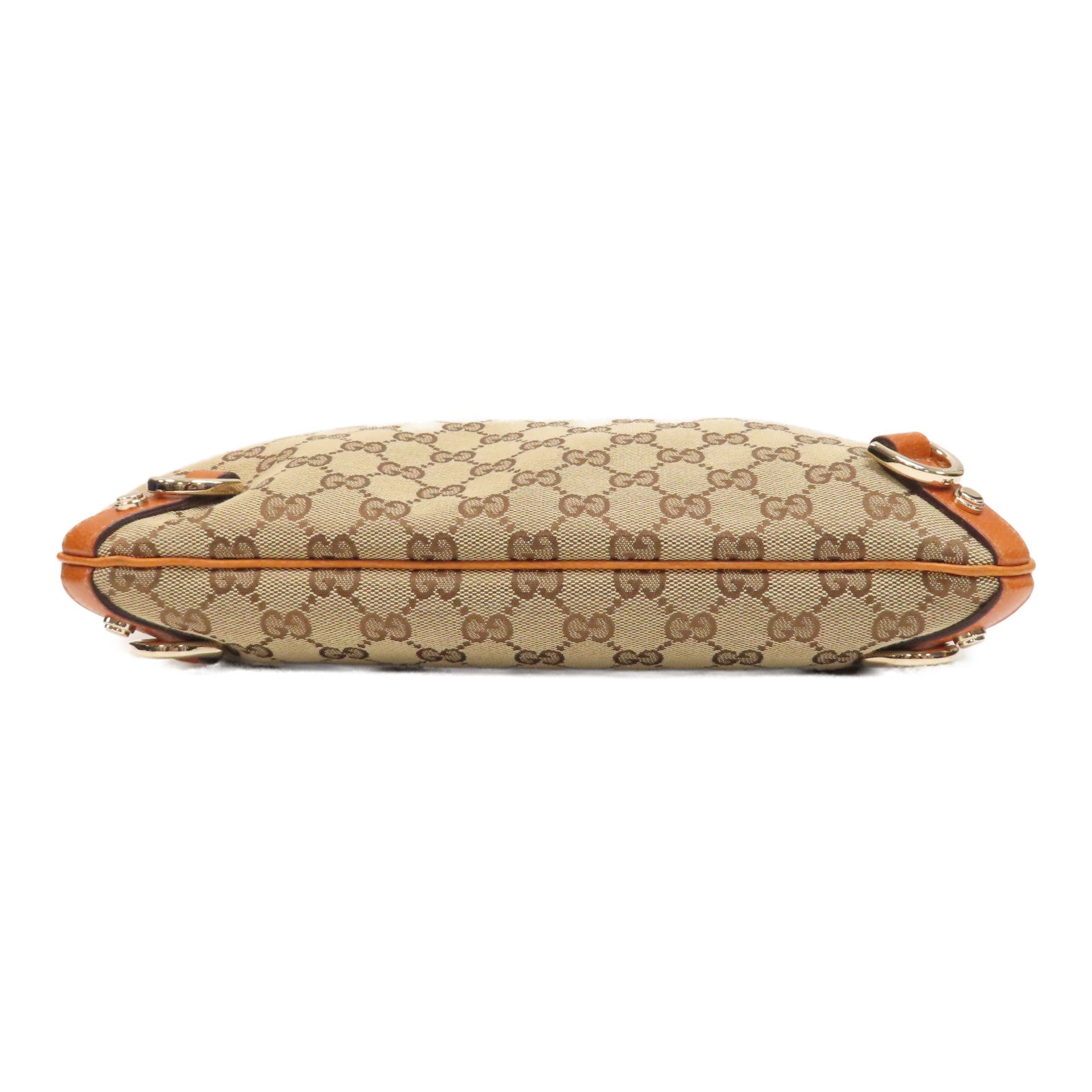 GUCCI 帆布Shoulder Bag金扣肩背袋啡色/米色