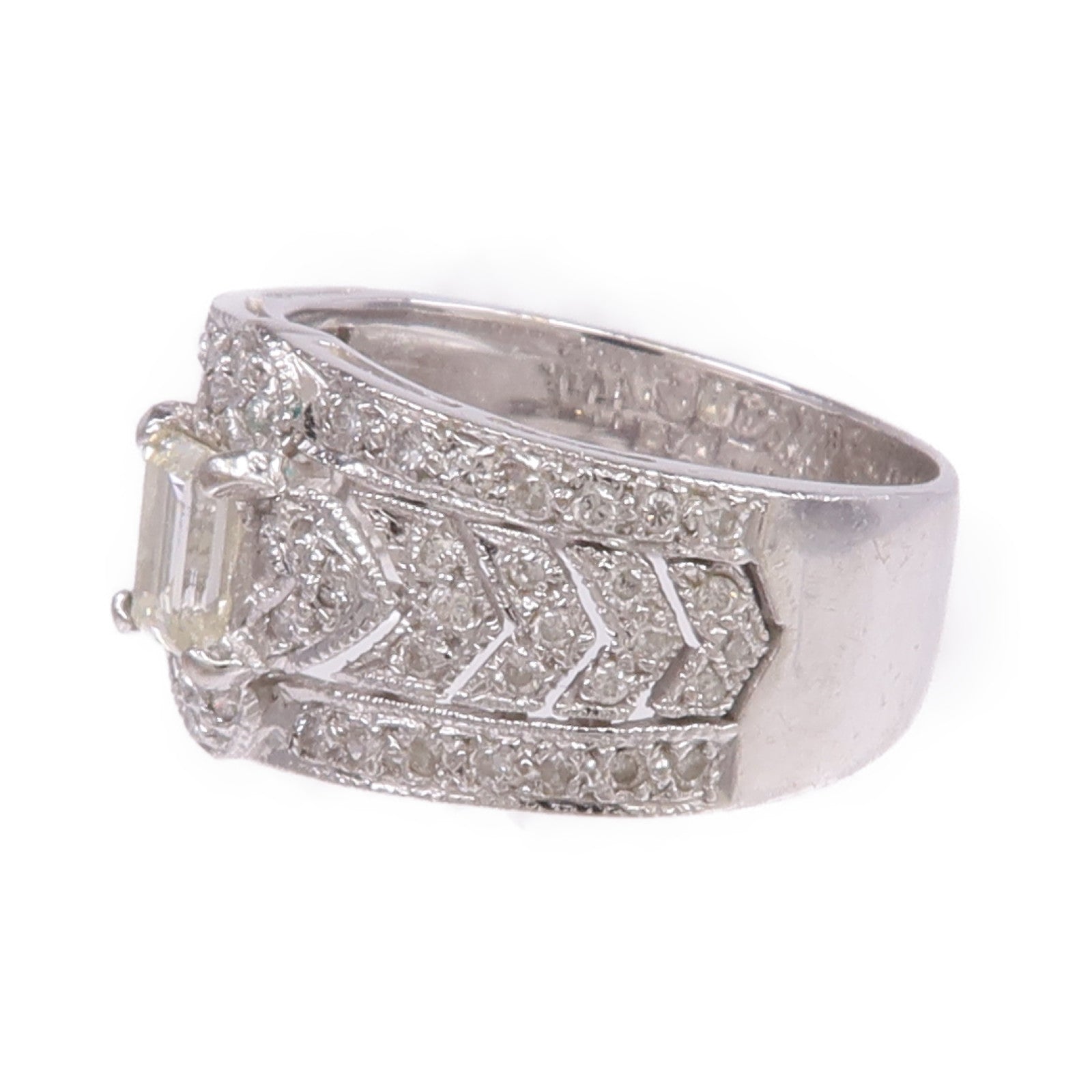 JEWELRY 【激減優惠】18K白金Diamond Ring鑽石戒指US#5.25