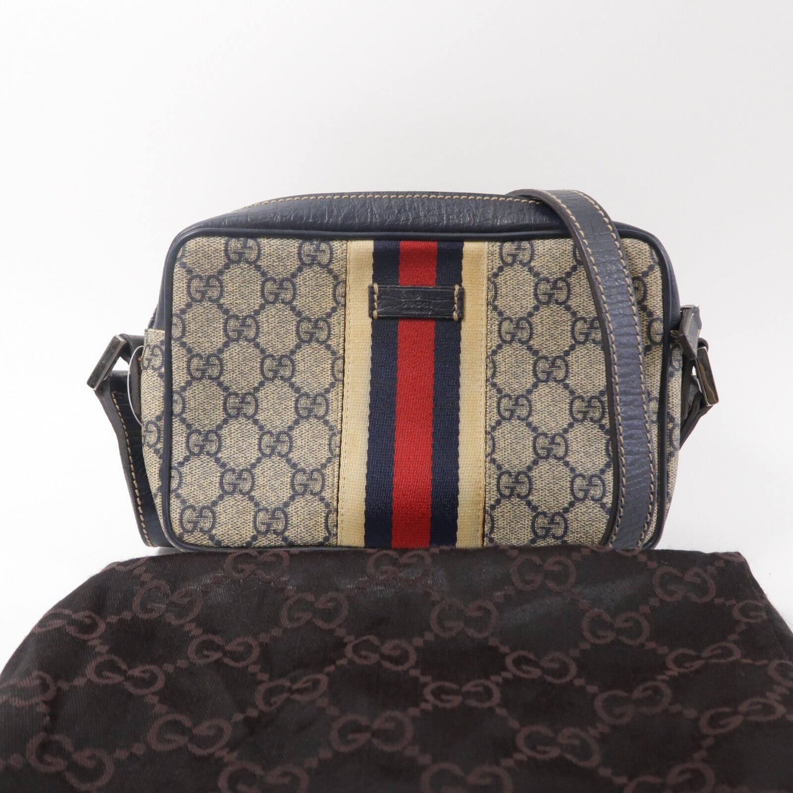 GUCCI 塗層帆布Camera Bag肩背袋
