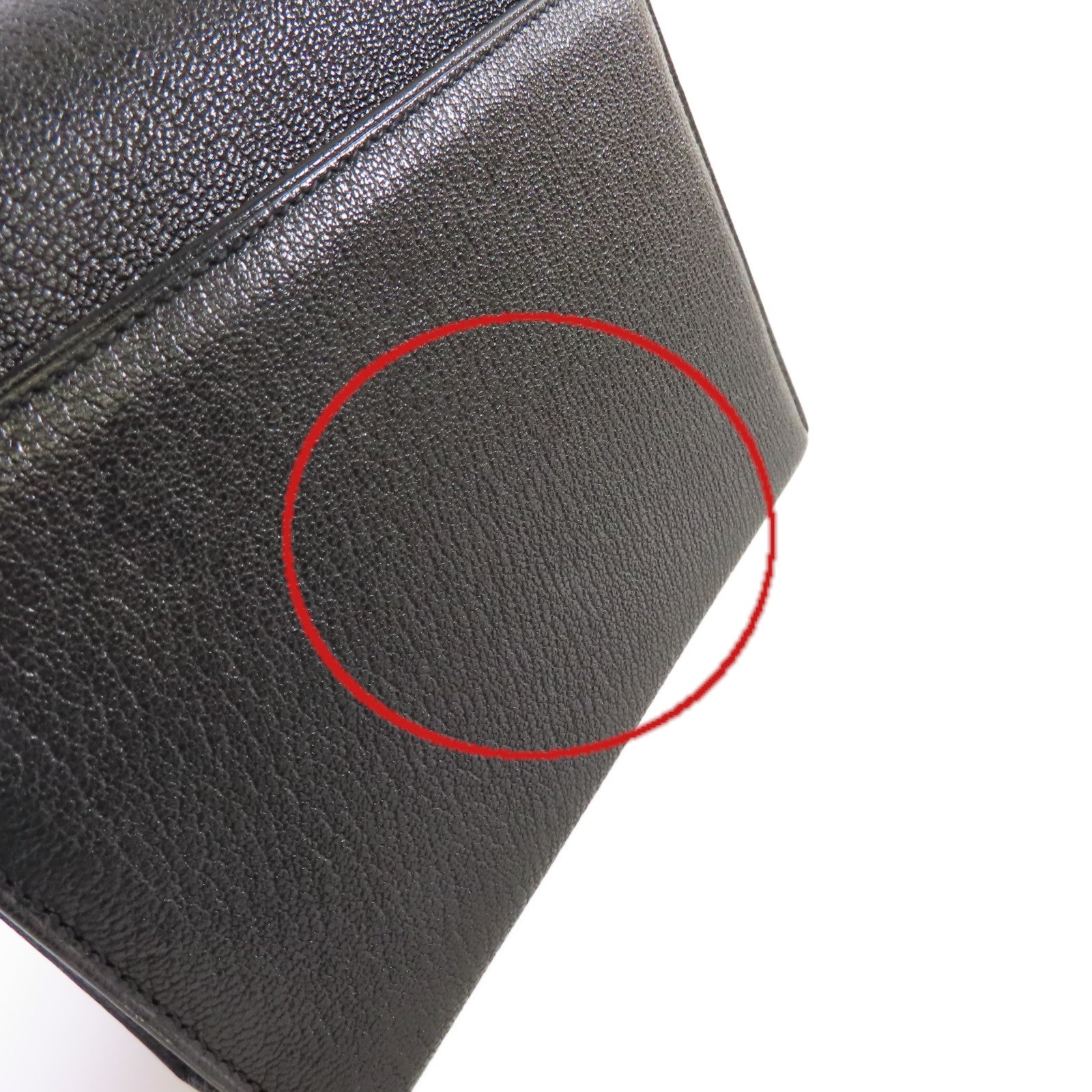 HERMES Chevre皮革Mini Verrou One Shoulder Bag銀扣肩背袋89 Noir黑色