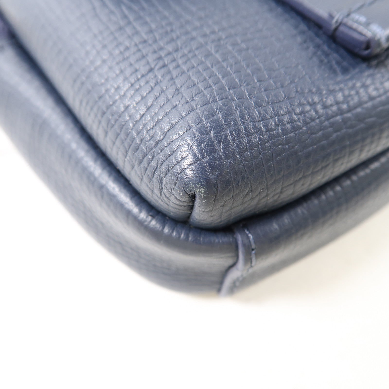 LOUIS VUITTON Monogram Denim/Taurillon x Nigo Flap Double Phone Pouch金扣肩背袋藍色