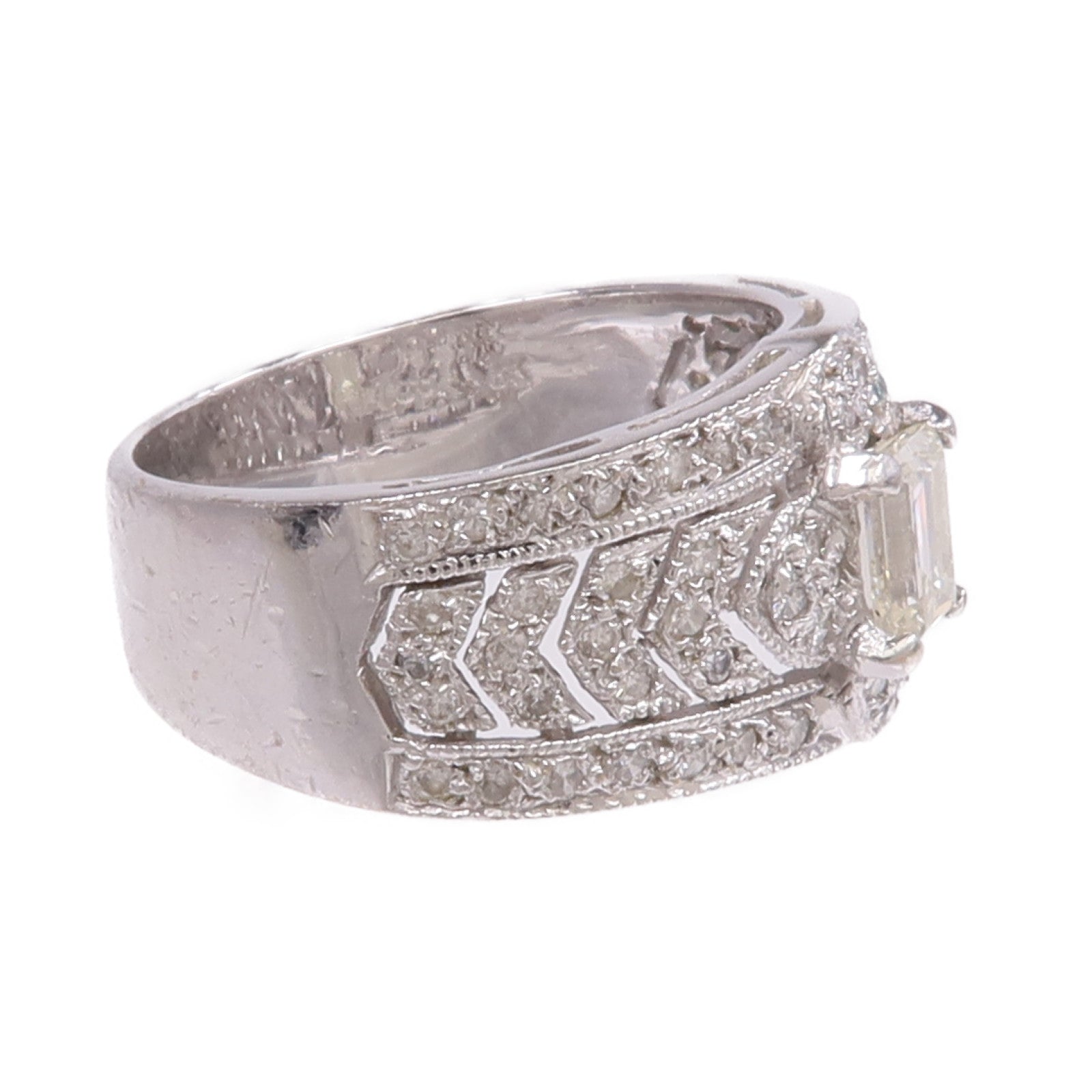 JEWELRY 【激減優惠】18K白金Diamond Ring鑽石戒指US#5.25