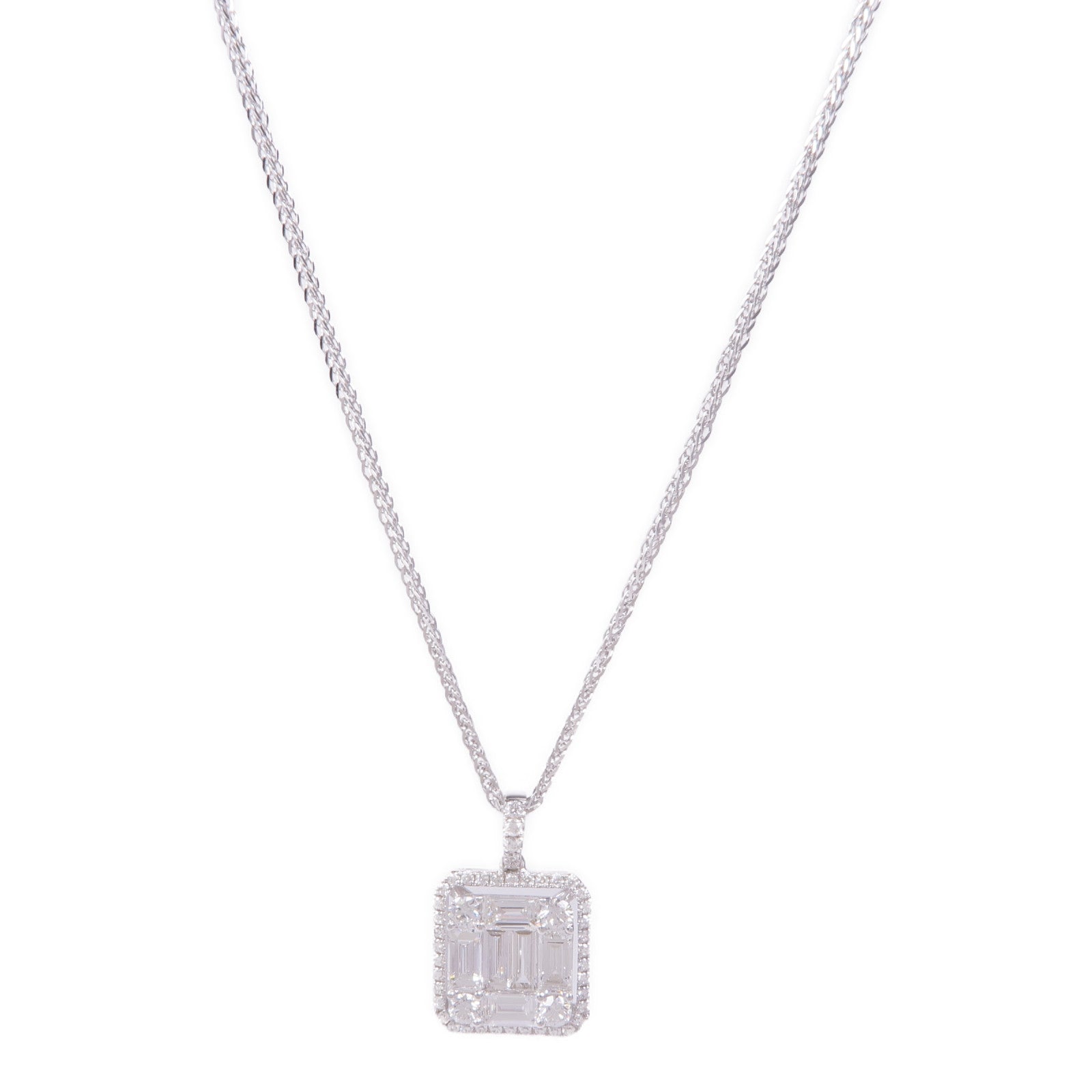 JEWELRY 18K白金Diamond Necklace鑽石項鍊