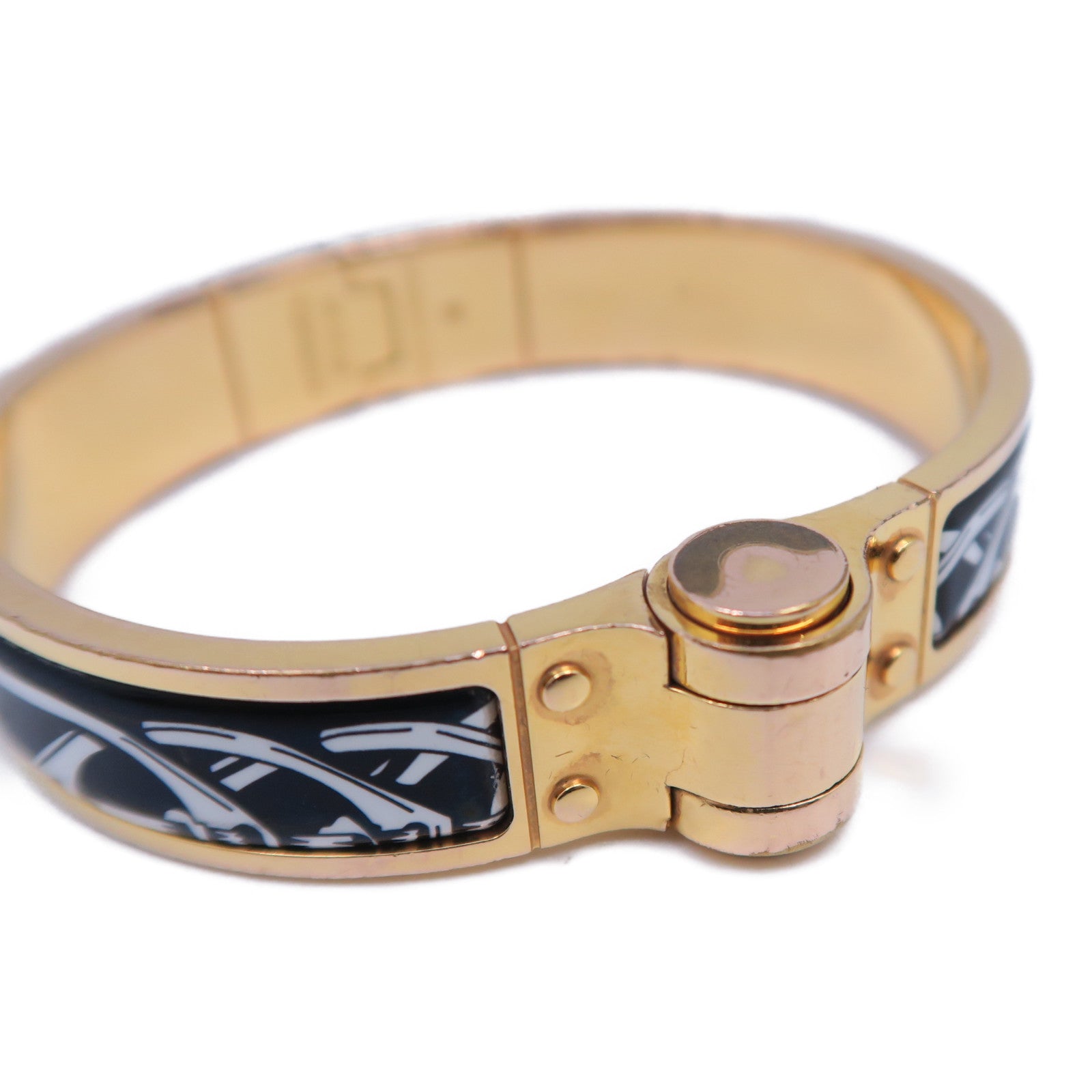 HERMES 【激減優惠】金屬Bangle手鐲金色/黑色/白色
