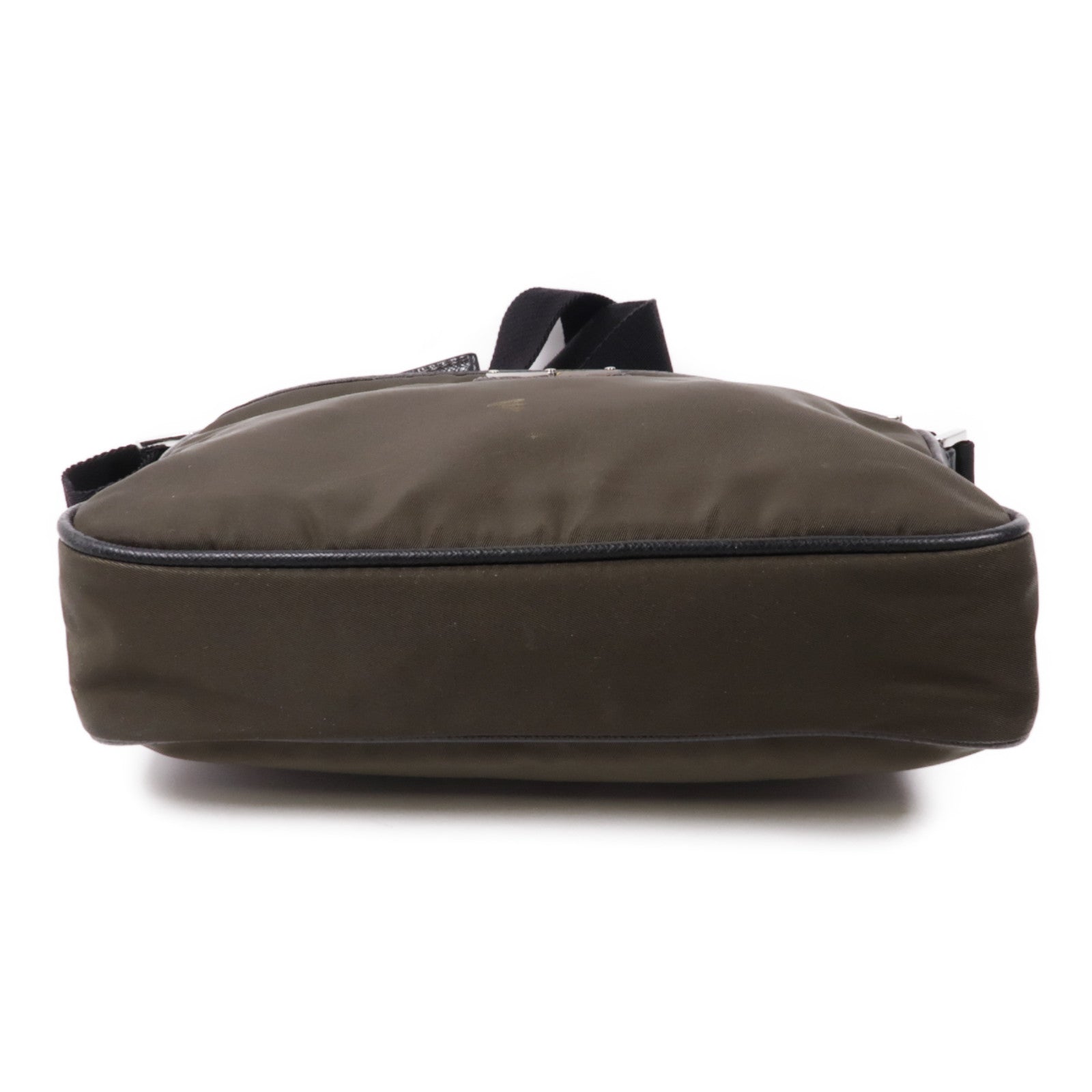 PRADA 帆布Shoulder Bag銀扣肩背袋