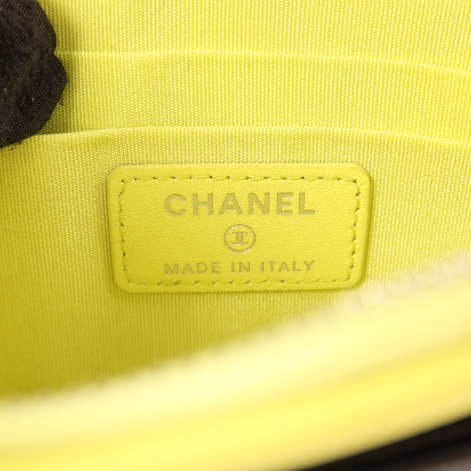 CHANEL 牛皮皮革Long Wallet銀扣長錢包