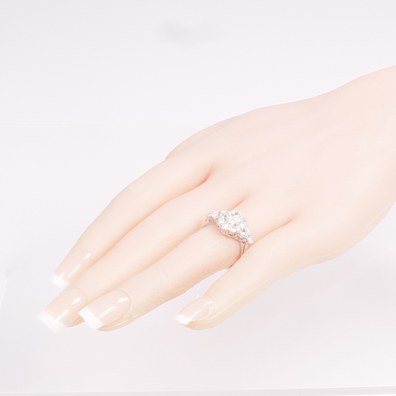 JEWELRY 【激減優惠】PT900鉑金Diamond Ring鑽石戒指US#6.25