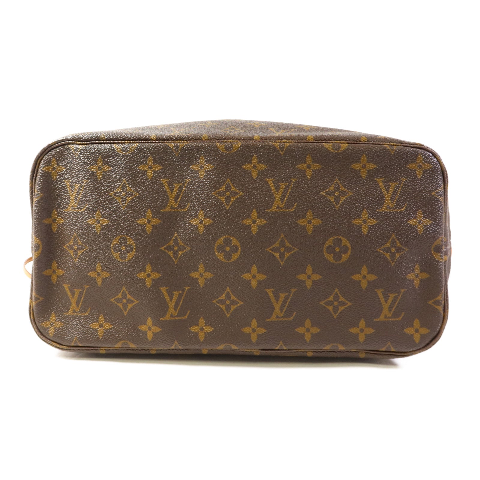 LOUIS VUITTON Monogram Neverfull MM金扣手挽袋