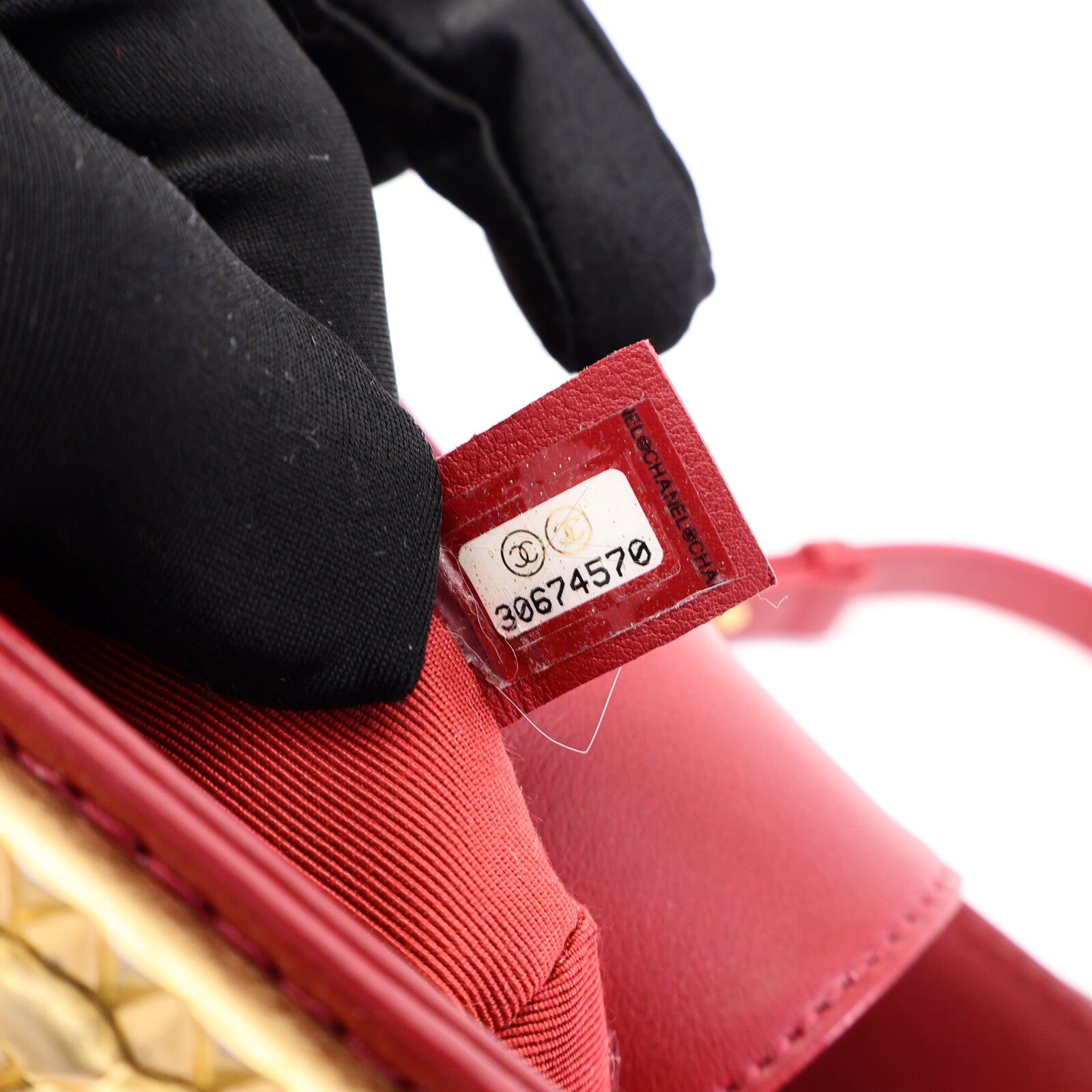 CHANEL 羊皮皮革Bucket Bag鏈帶手挽肩背兩用袋
