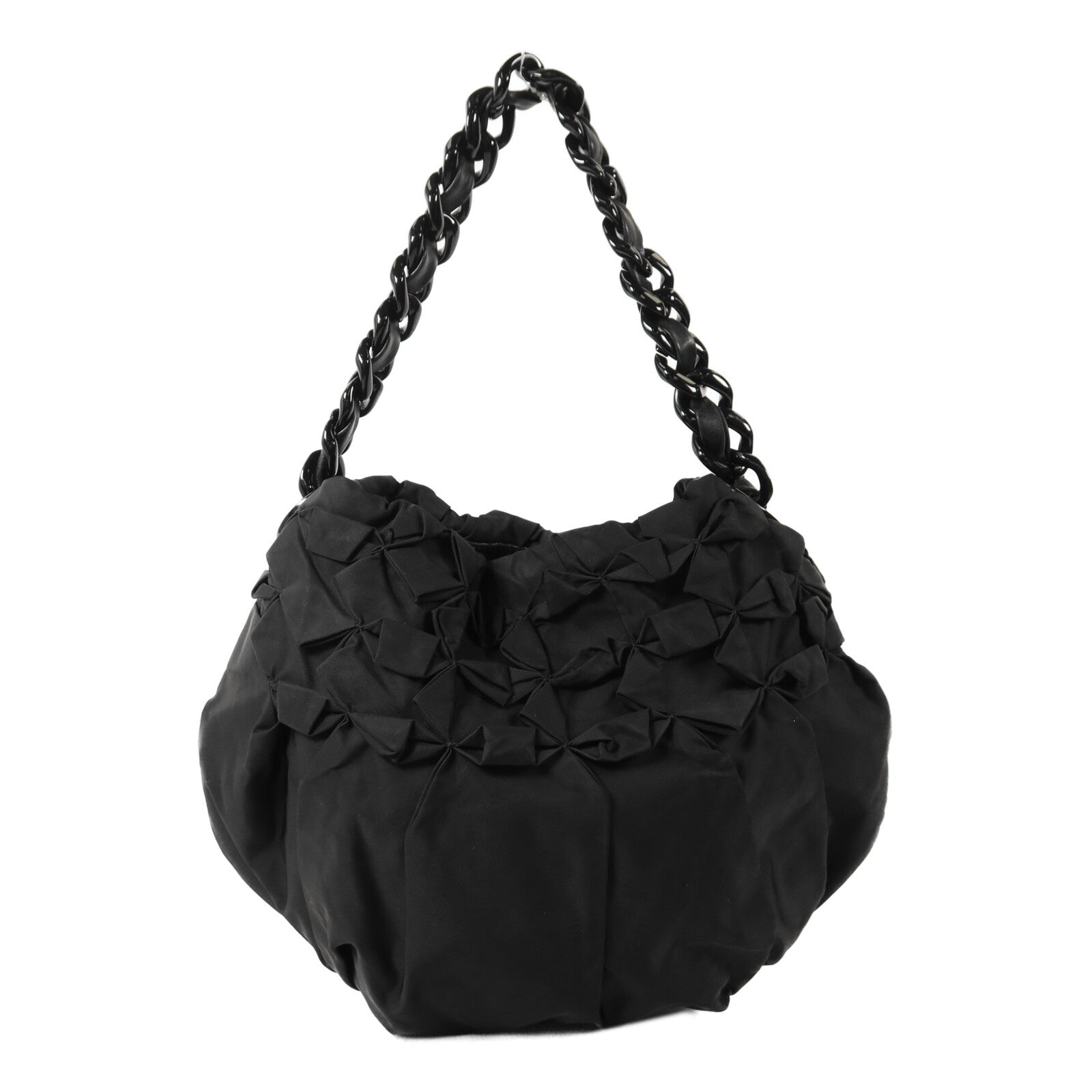 PRADA 尼龍Hobo Bag金扣手挽袋