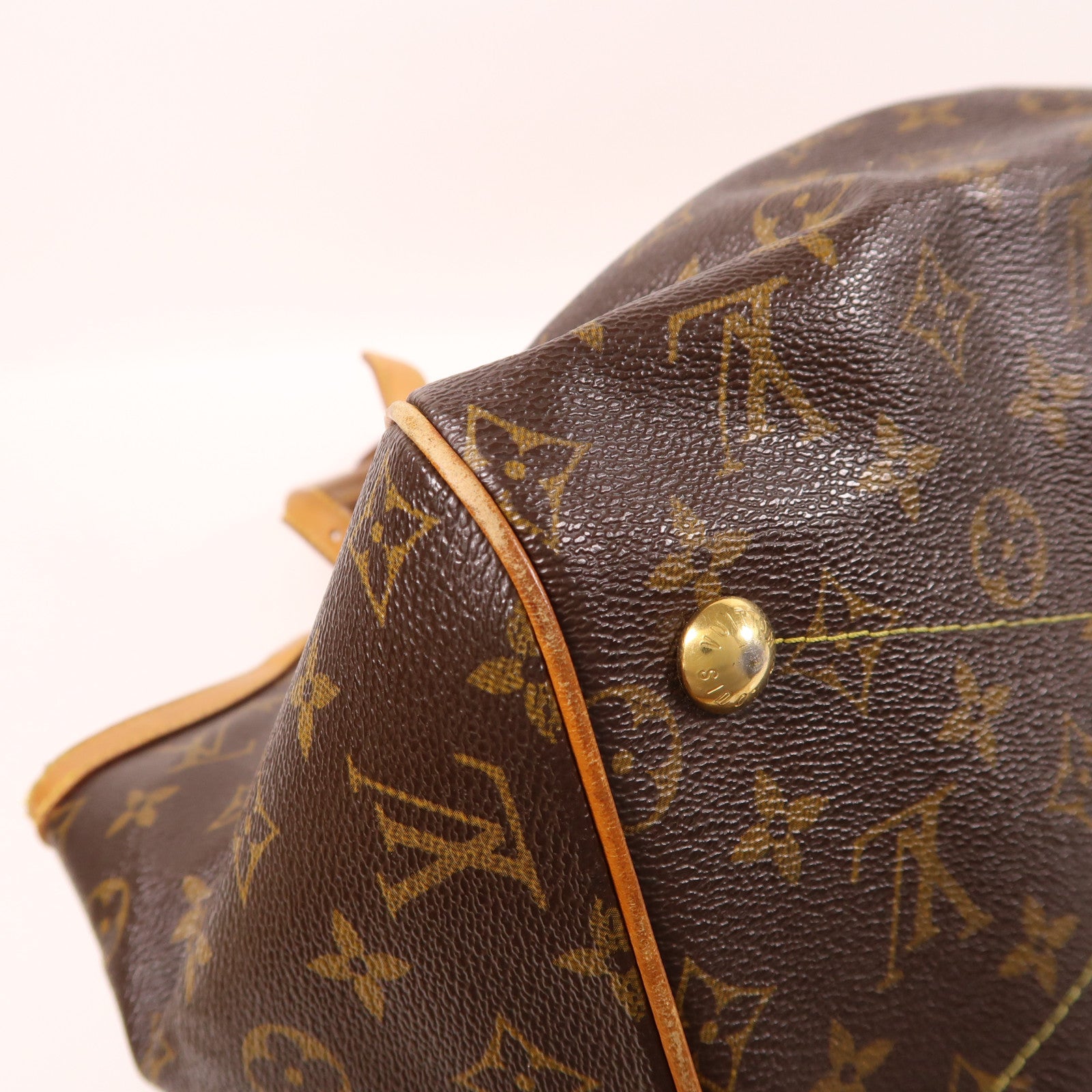 LOUIS VUITTON 【激減優惠】Monogram Tivoli GM金扣手挽肩背兩用袋棕色