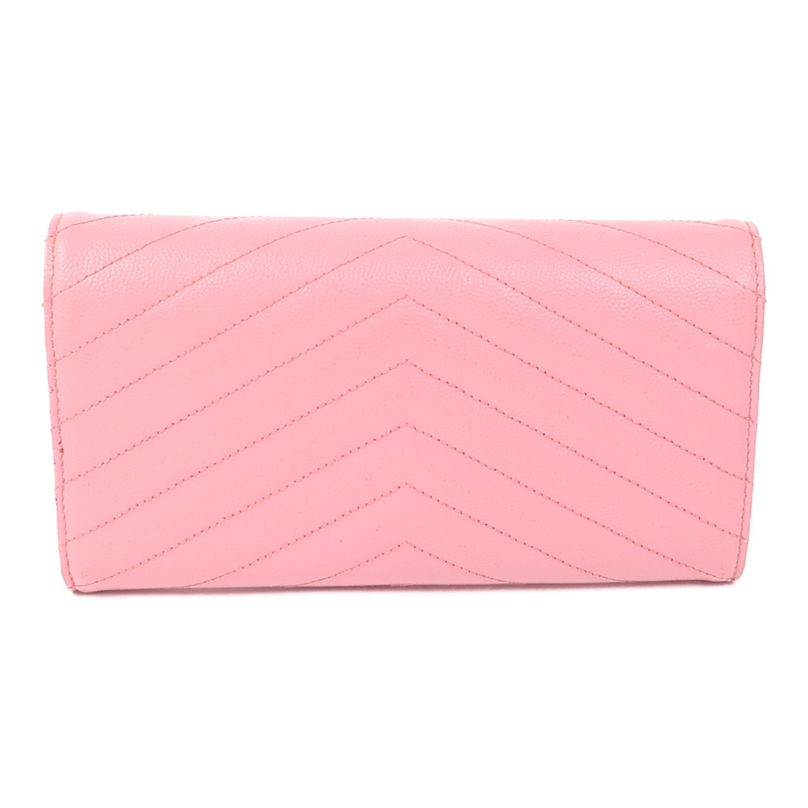 SAINT LAURENT 牛皮皮革Long Wallet金扣長錢包