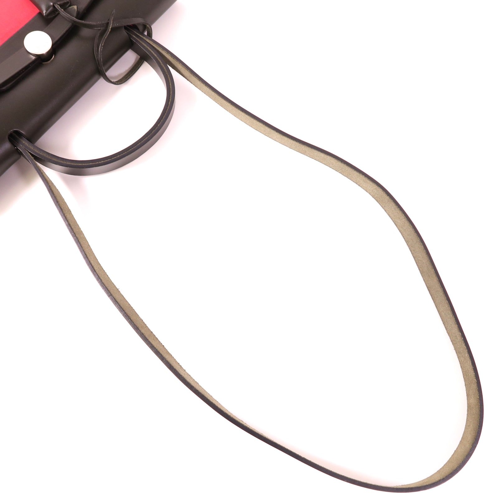 HERMES 帆布Herbag PM銀扣手挽肩背兩用袋