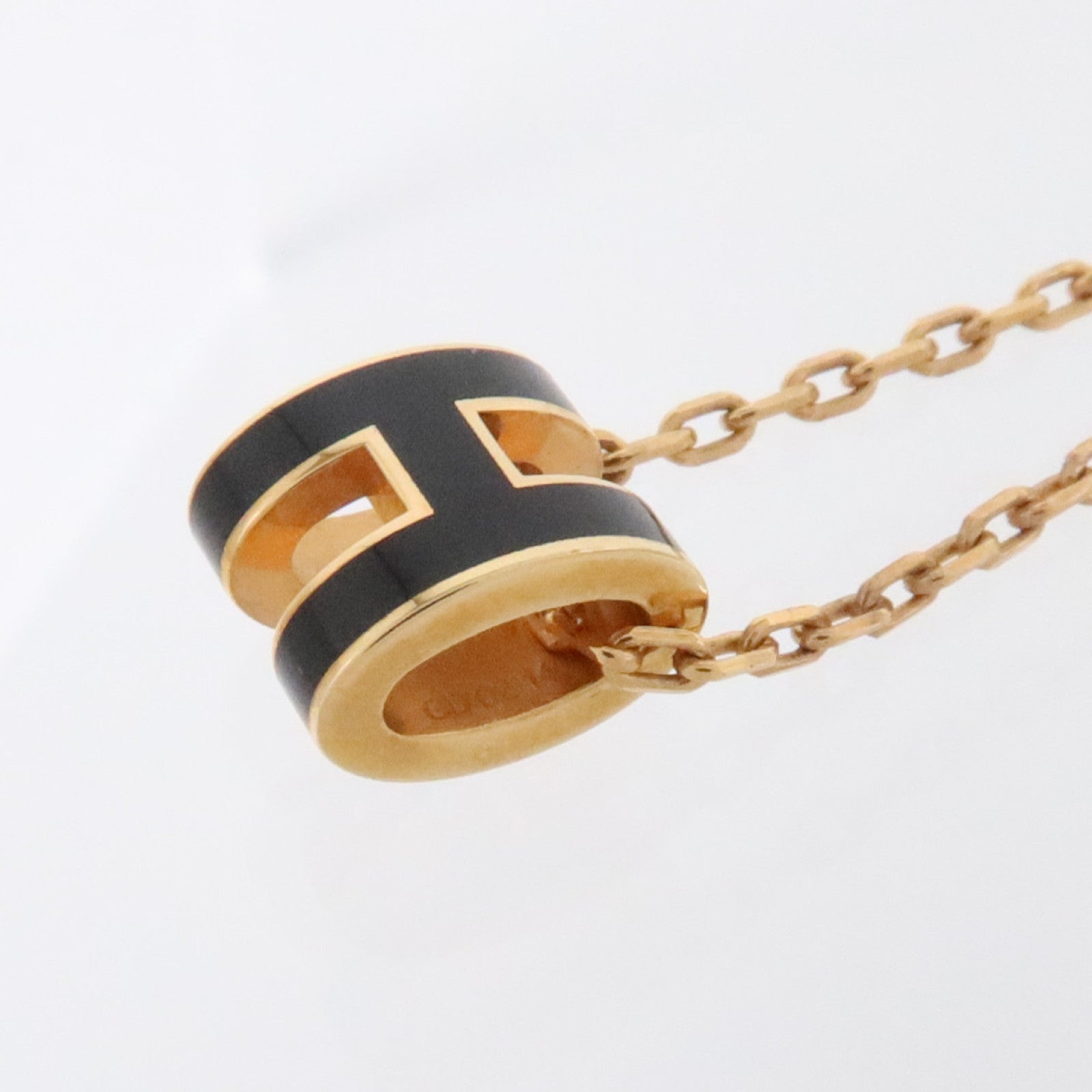 HERMES 金屬/琺瑯Mini Pop H Necklace項鏈