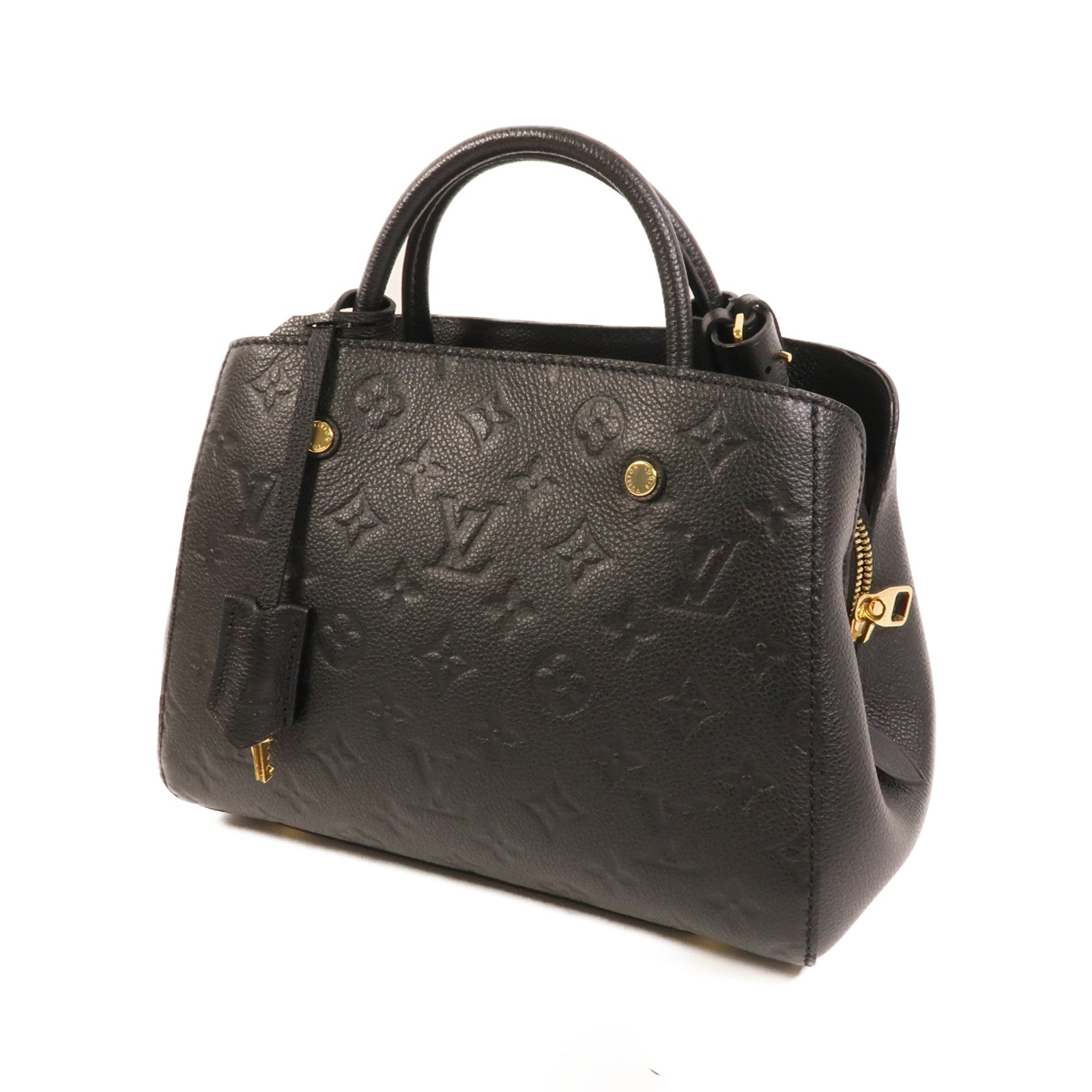 LOUIS VUITTON Monogram Empreinte Montaigne BB手挽肩背兩用袋