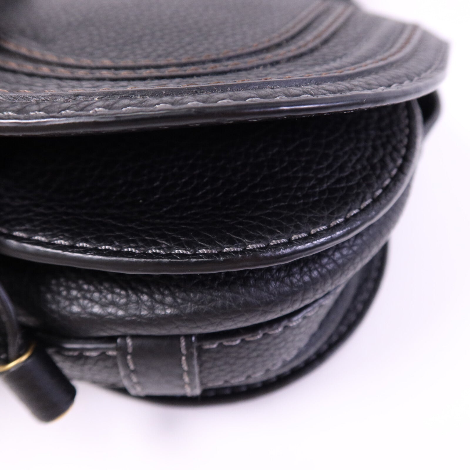 Chloe 牛皮皮革Marcle Bag金扣肩背袋