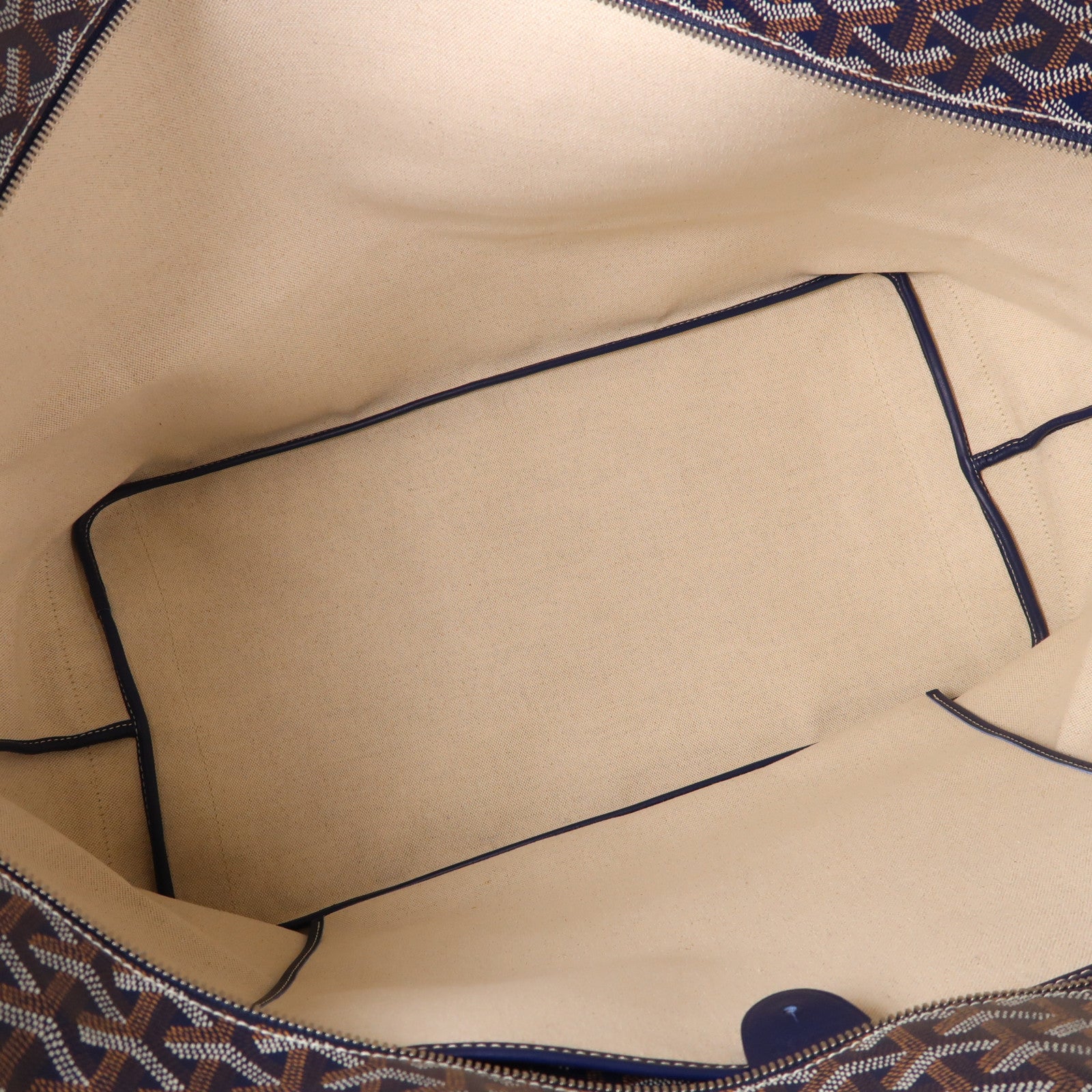 GOYARD 塗層帆布Artois GM銀扣肩背袋藍色