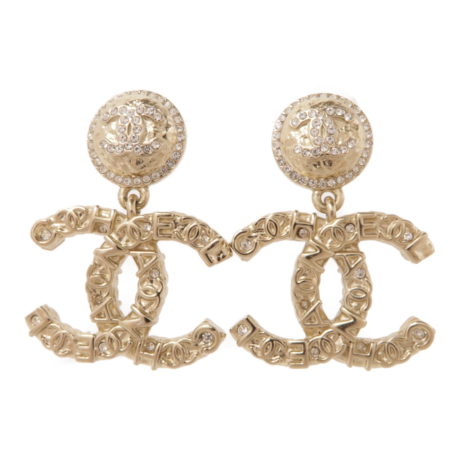 CHANEL 金屬Earrings耳環金色