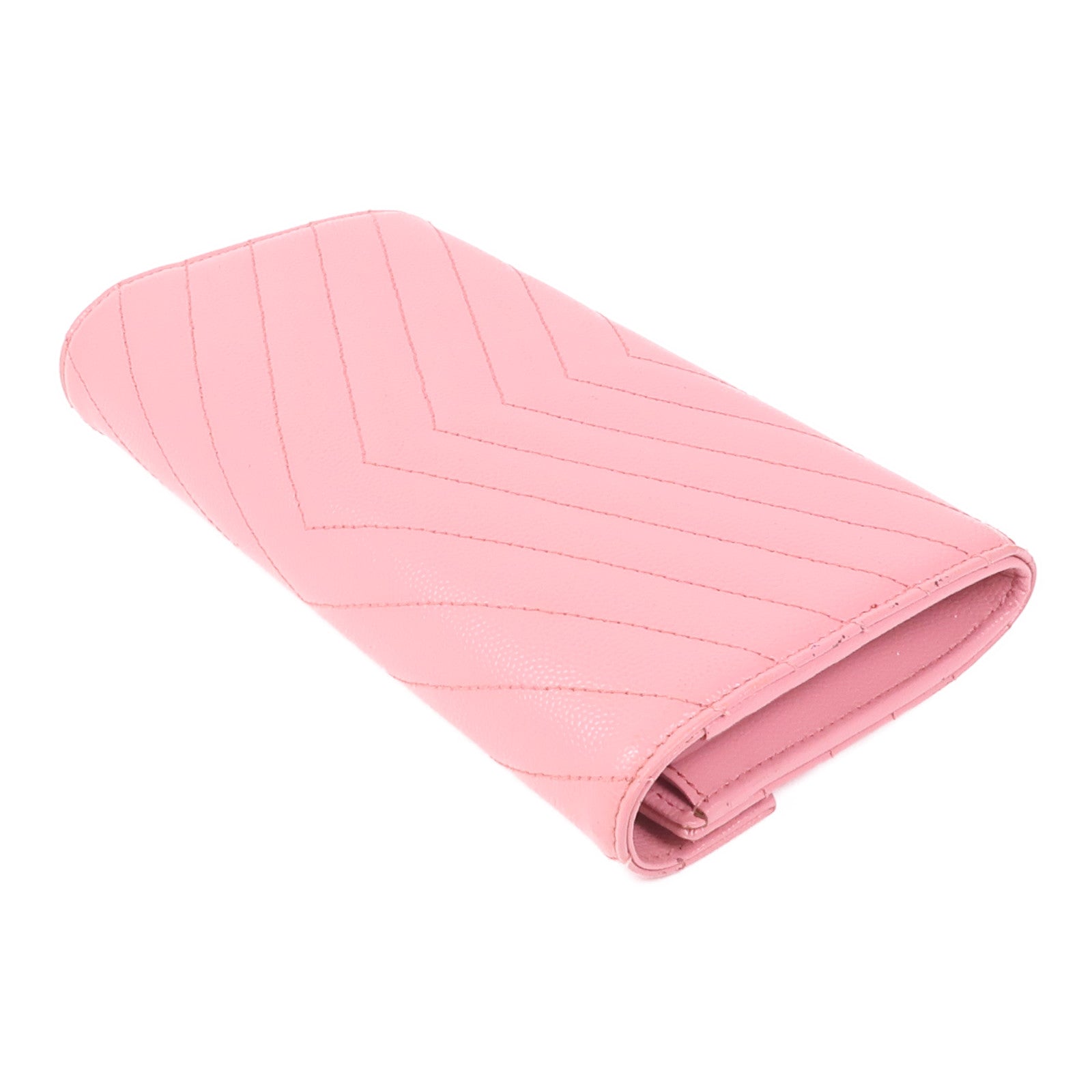 SAINT LAURENT 牛皮皮革Long Wallet金扣長錢包