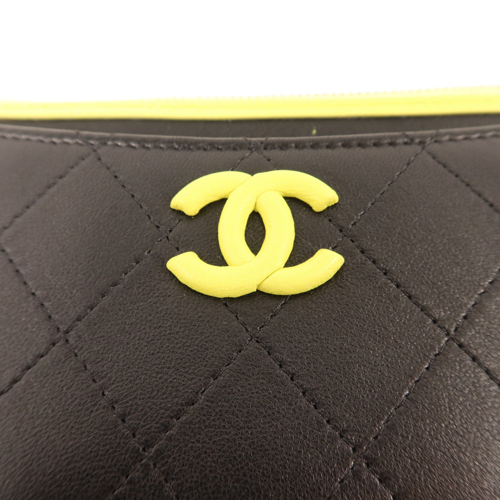 CHANEL 牛皮皮革Long Wallet銀扣長錢包