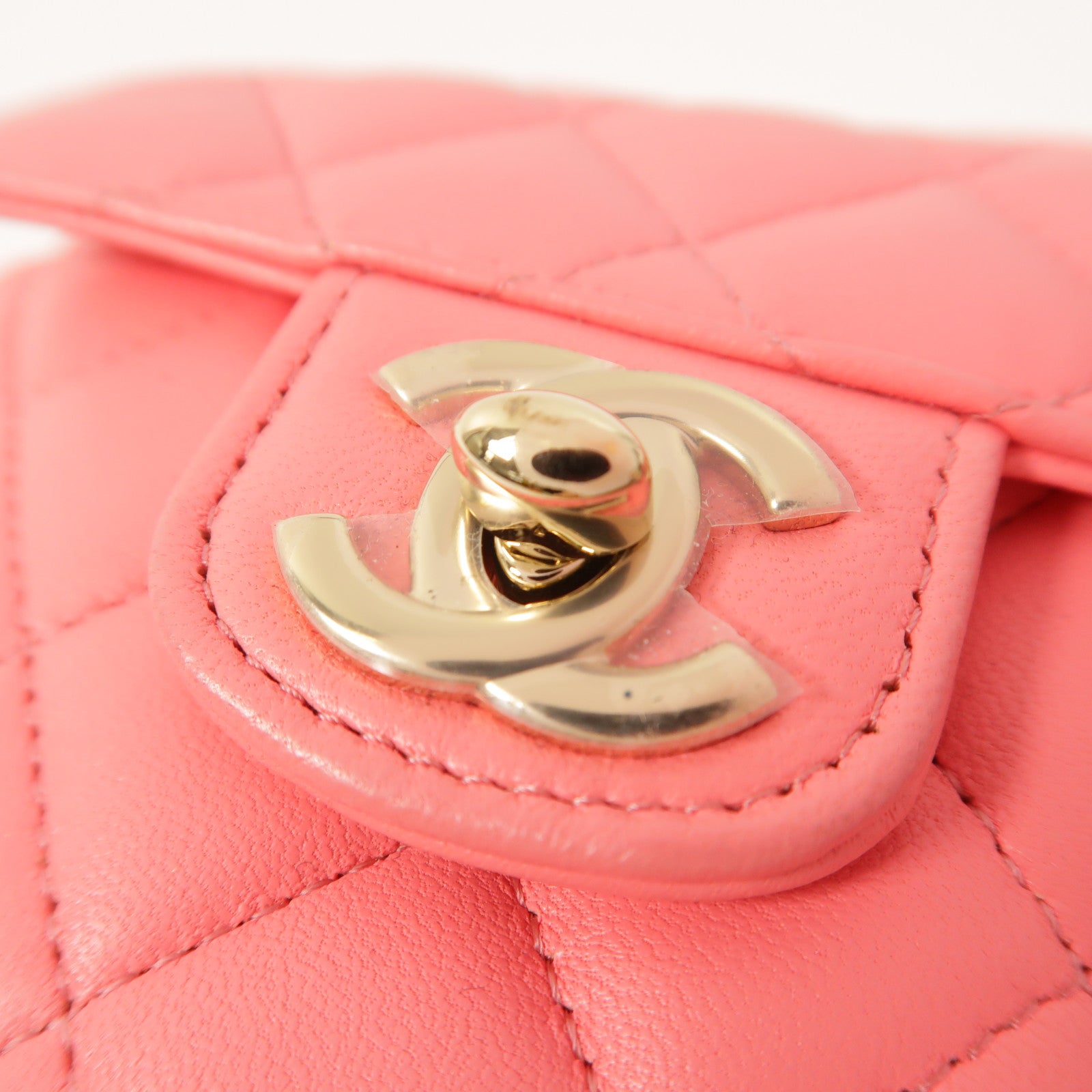 CHANEL 羊皮皮革CC in Love Heart金扣鏈帶肩背袋