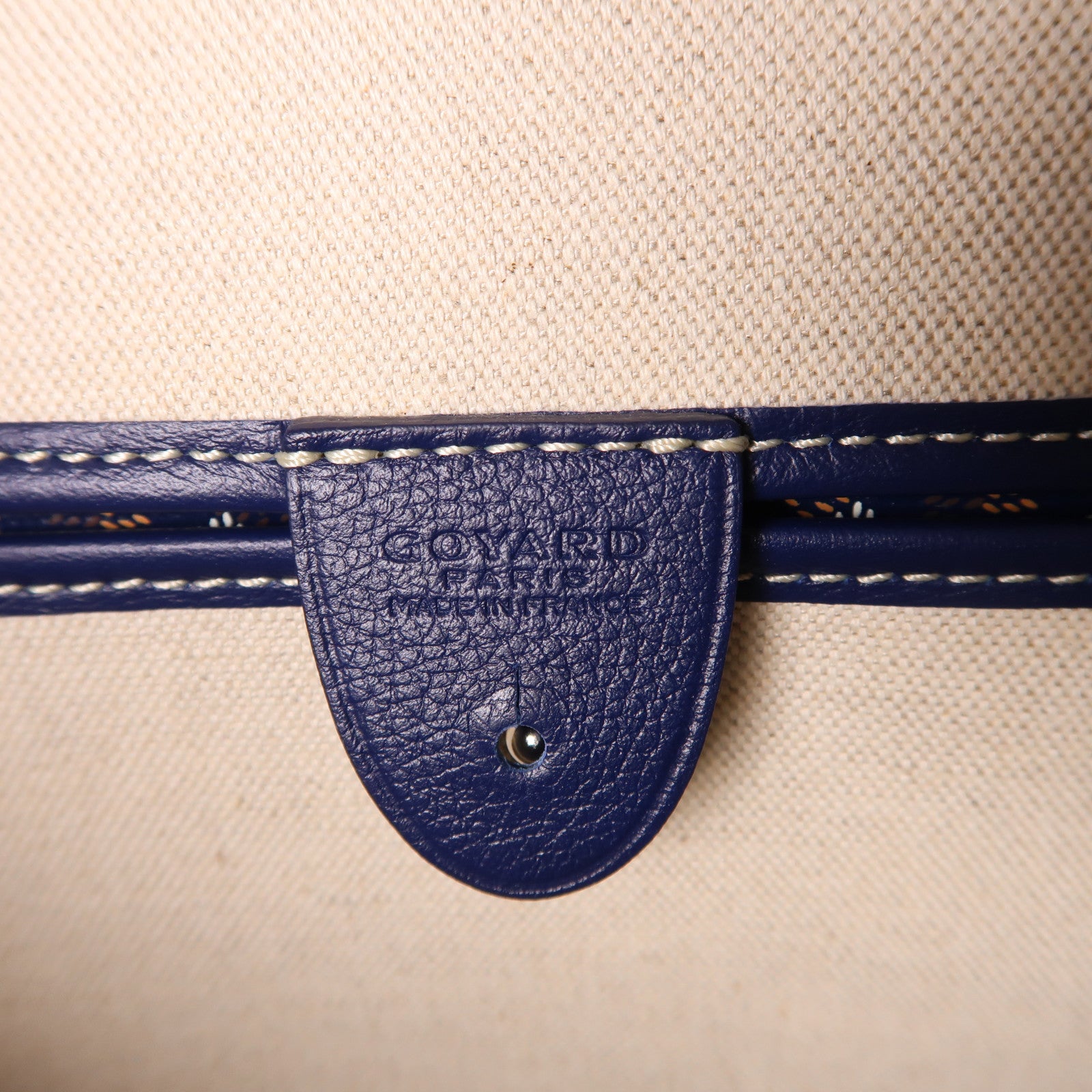 GOYARD 塗層帆布Artois GM銀扣肩背袋藍色
