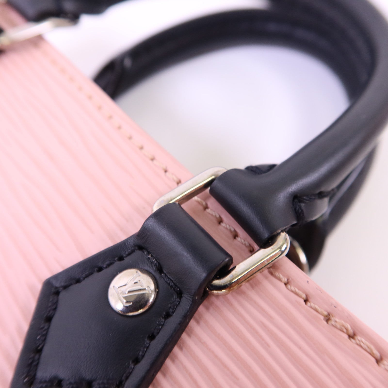 LOUIS VUITTON Epi Petit Sac Plat銀扣手挽肩背兩用袋