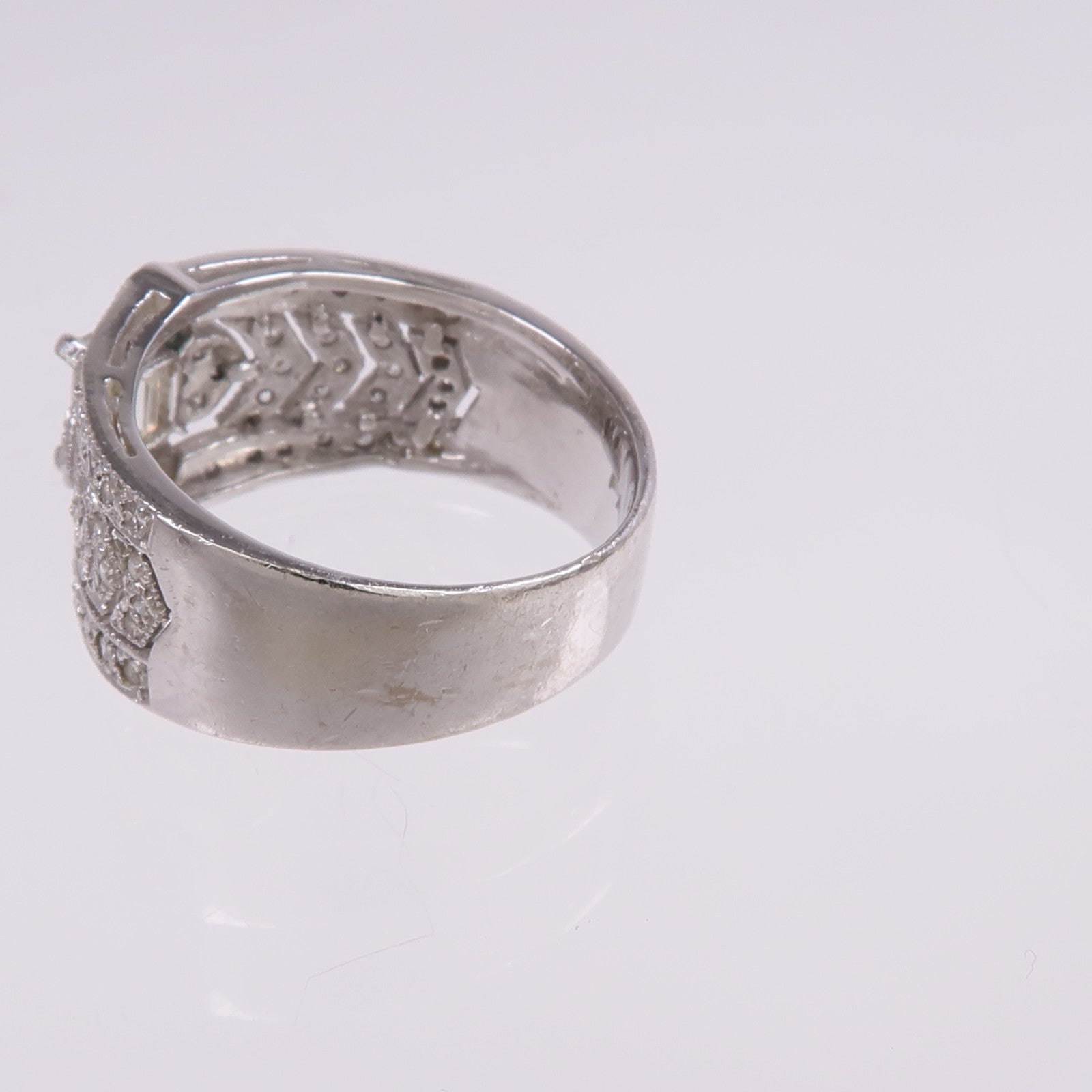 JEWELRY 【激減優惠】18K白金Diamond Ring鑽石戒指US#5.25