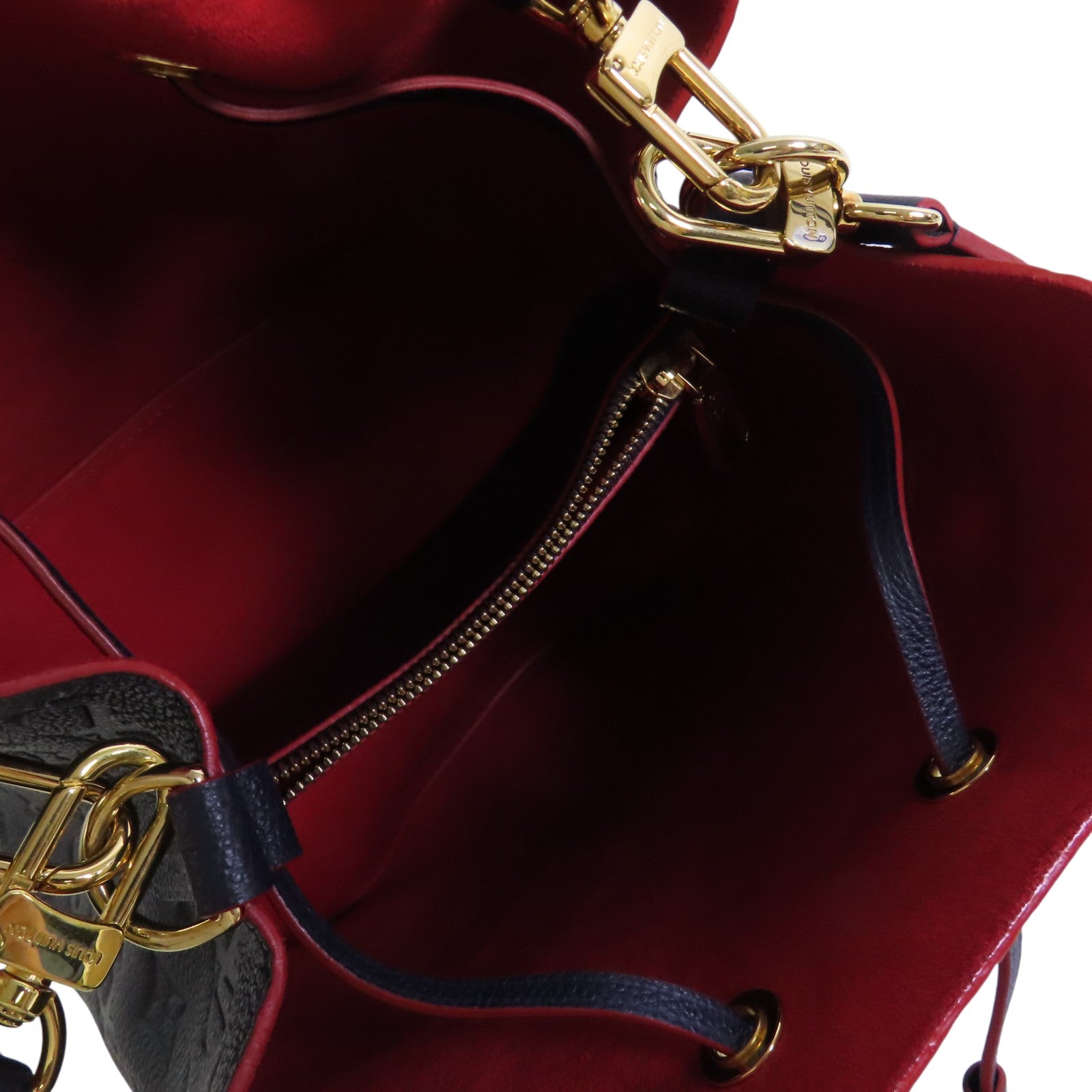 LOUIS VUITTON Monogram Empreinte Neo Noe MM金扣手挽肩背兩用袋